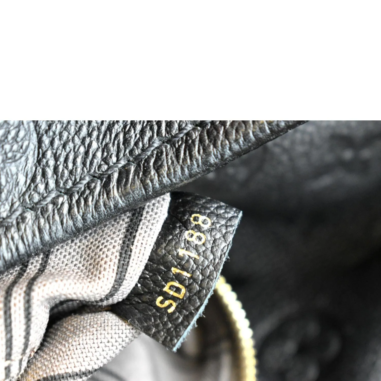 LOUIS VUITTON Artsy MM Empreinte Leather Hobo Bag Black