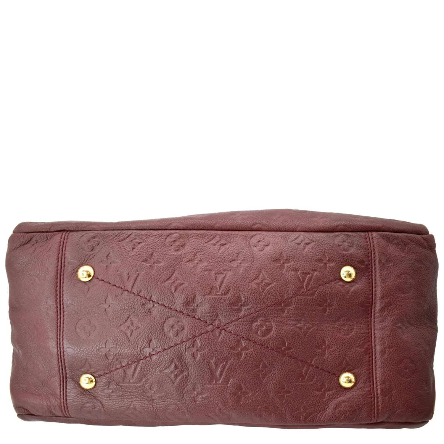 LOUIS VUITTON Artsy MM Empreinte Leather Hobo Bag Red