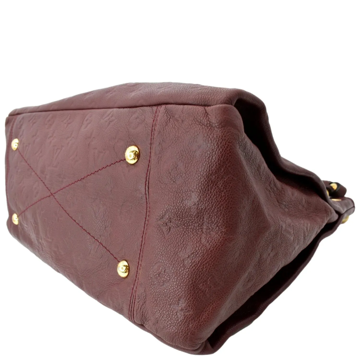 LOUIS VUITTON Artsy MM Empreinte Leather Hobo Bag Red