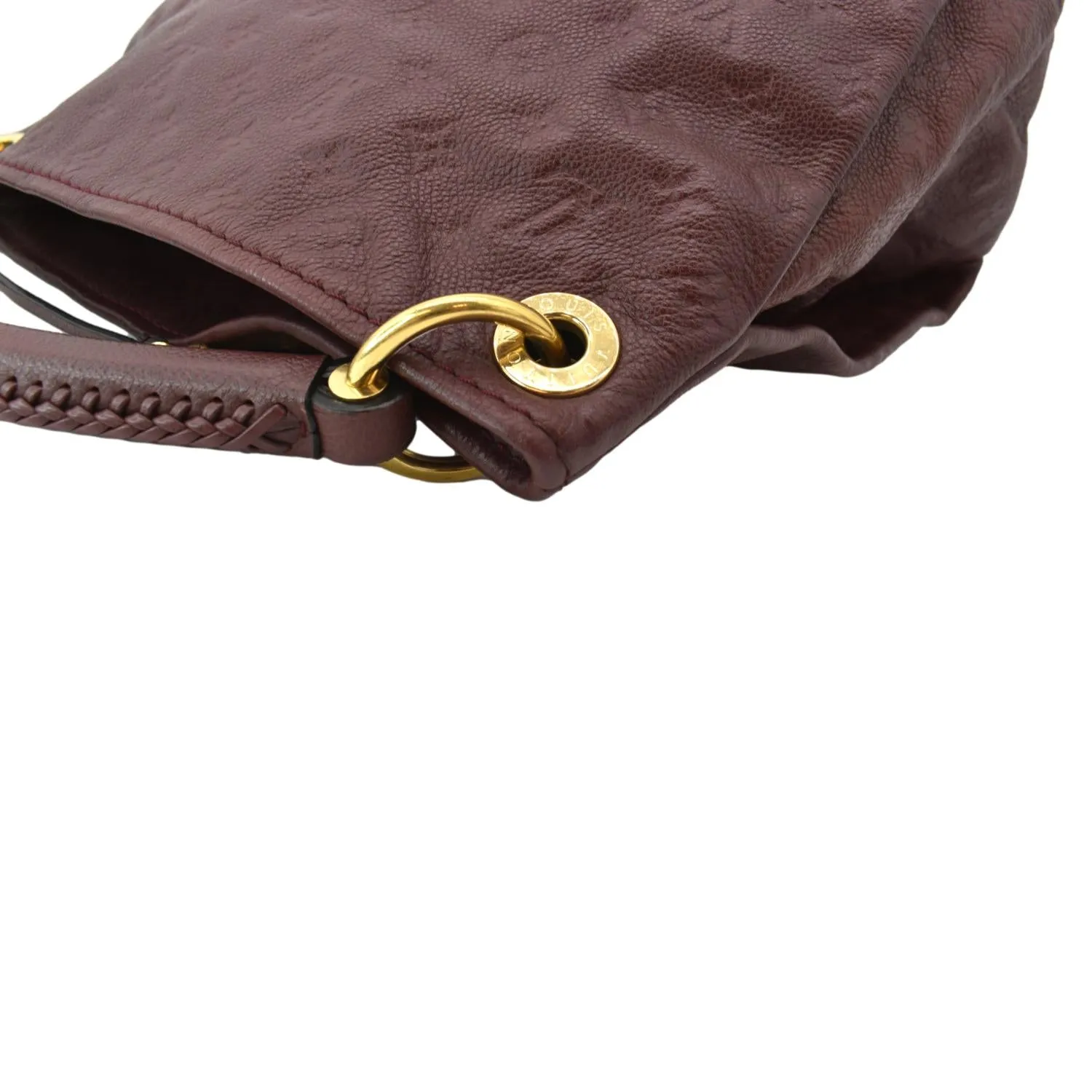 LOUIS VUITTON Artsy MM Empreinte Leather Hobo Bag Red