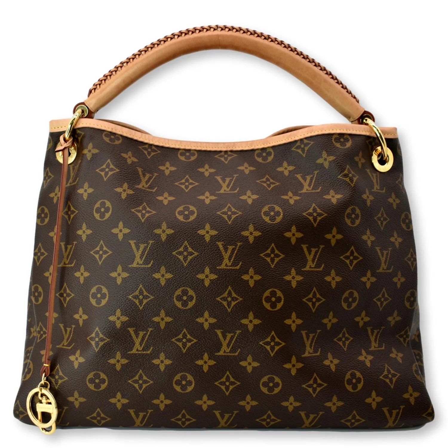 LOUIS VUITTON Artsy MM Monogram Canvas Hobo Bag Brown