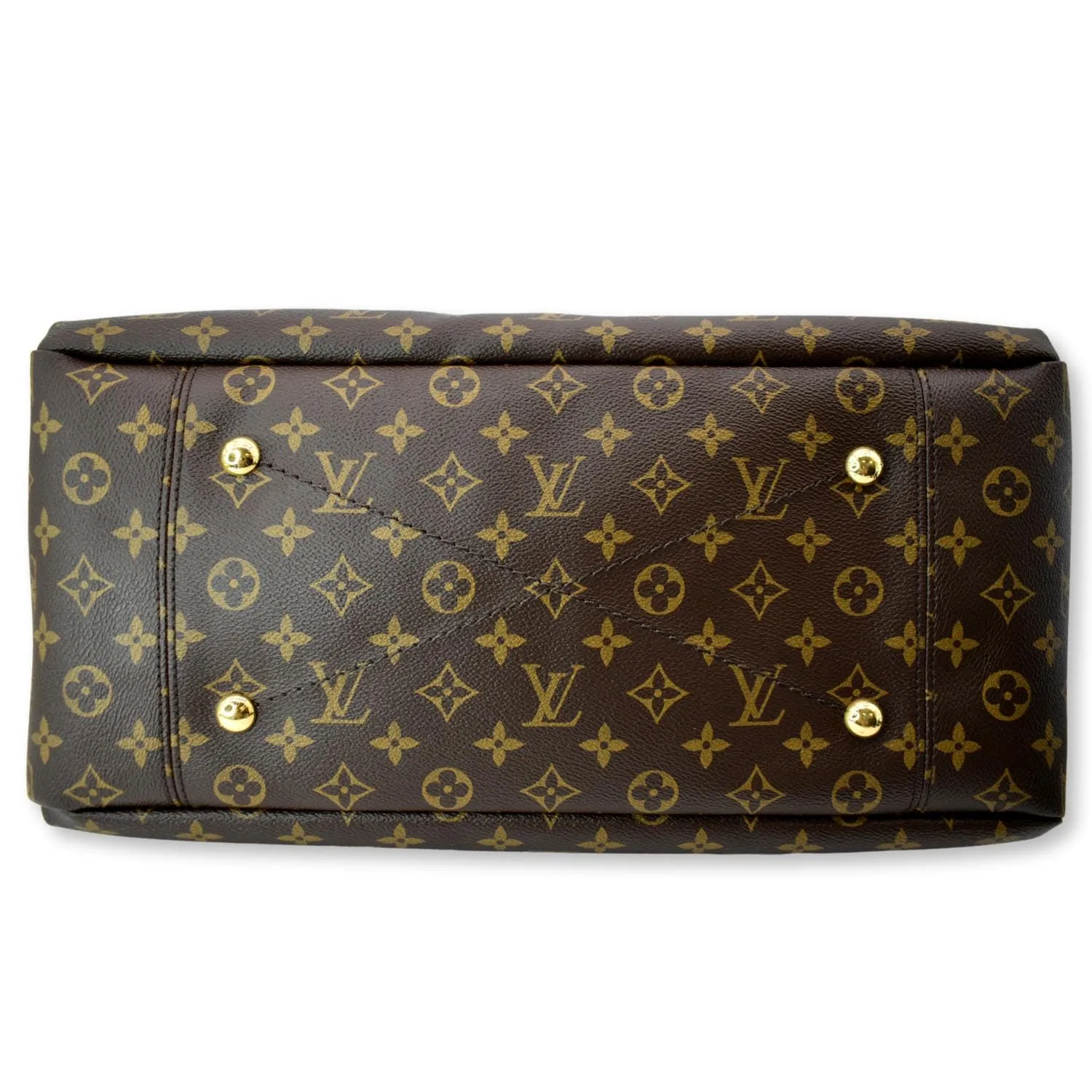 LOUIS VUITTON Artsy MM Monogram Canvas Hobo Bag Brown