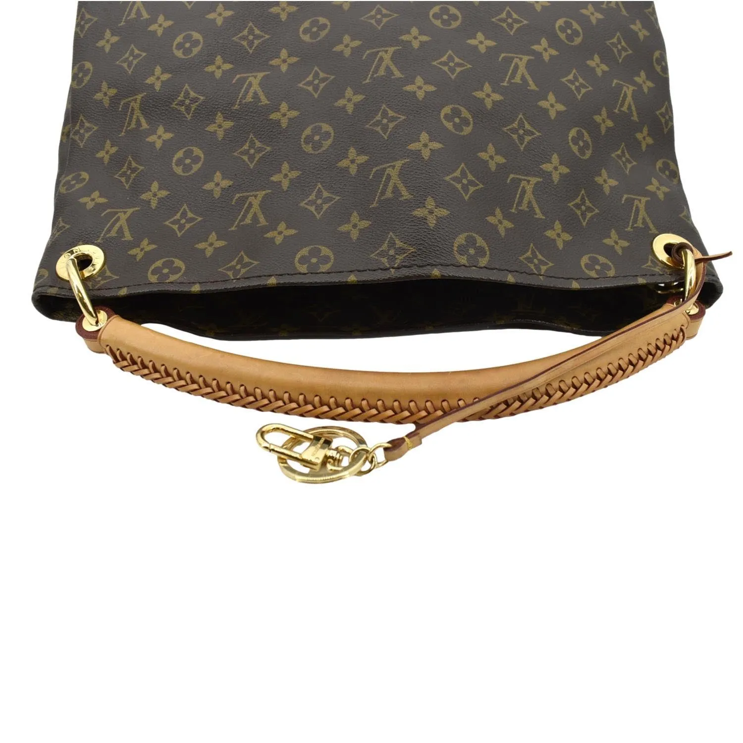 LOUIS VUITTON Artsy MM Monogram Canvas Hobo Bag Brown
