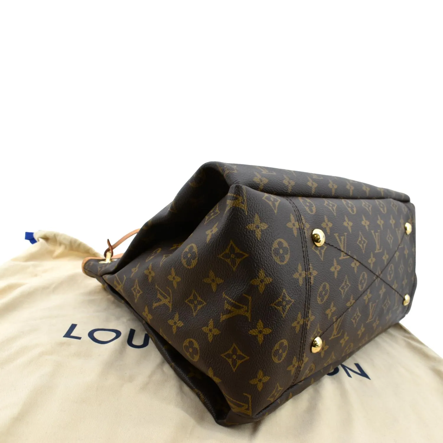 LOUIS VUITTON  Artsy MM Monogram Canvas Hobo Bag Brown