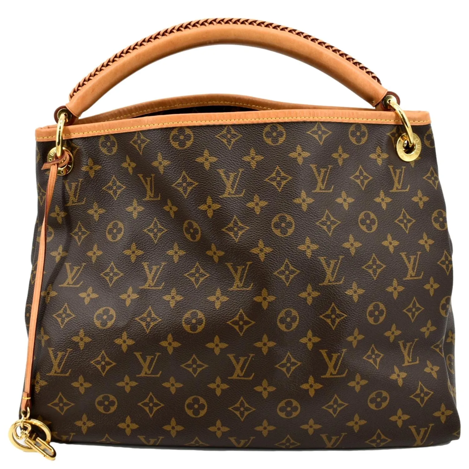 LOUIS VUITTON  Artsy MM Monogram Canvas Hobo Bag Brown