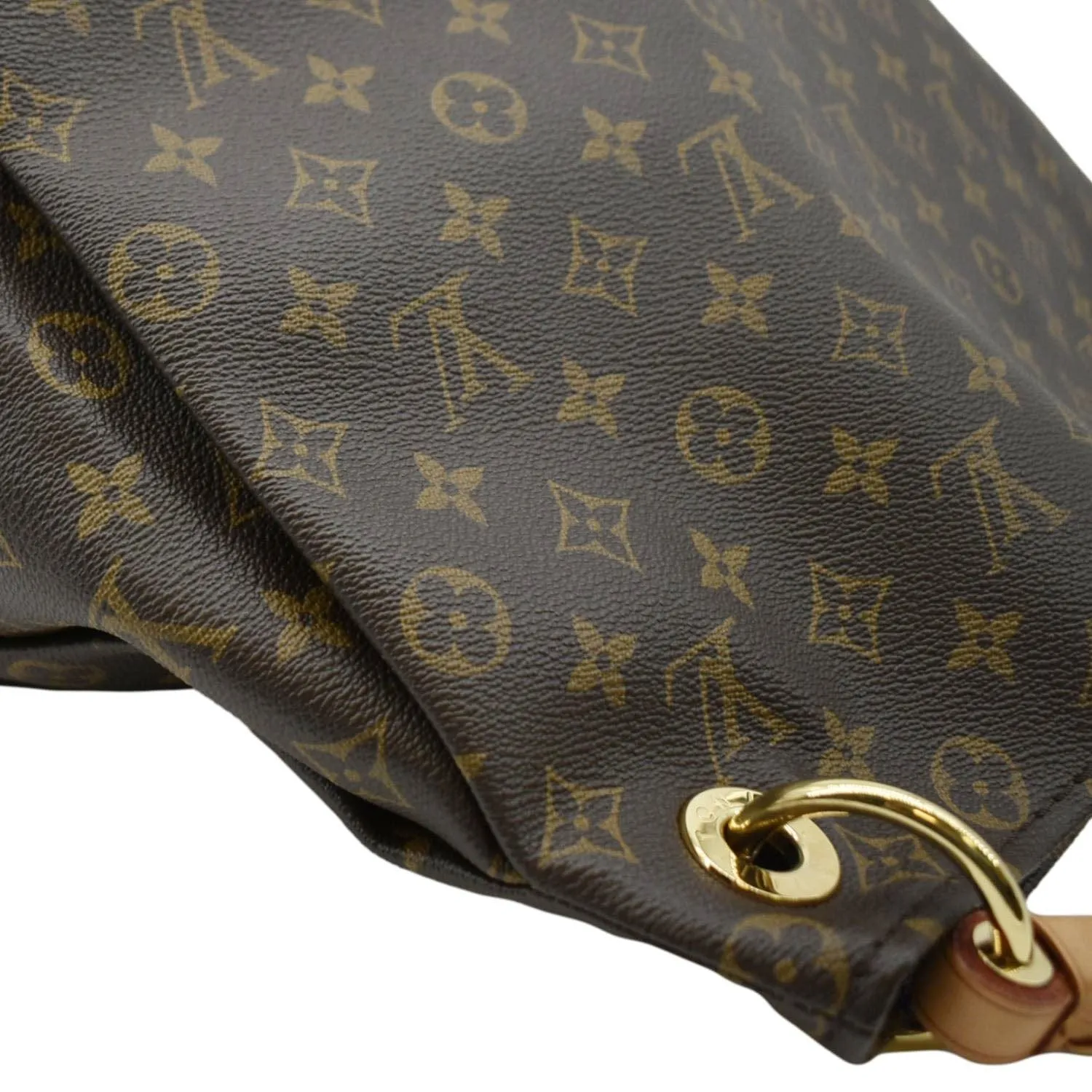 LOUIS VUITTON  Artsy MM Monogram Canvas Hobo Bag Brown