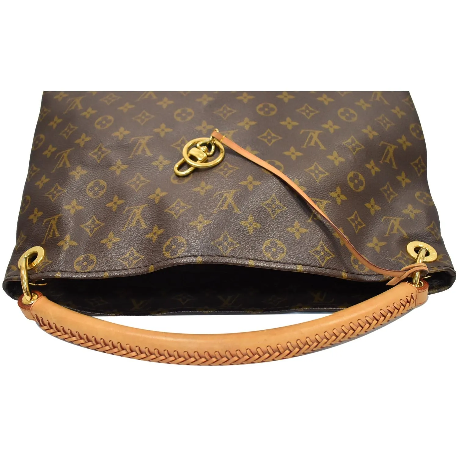 LOUIS VUITTON Artsy MM Monogram Canvas Hobo Bag Brown
