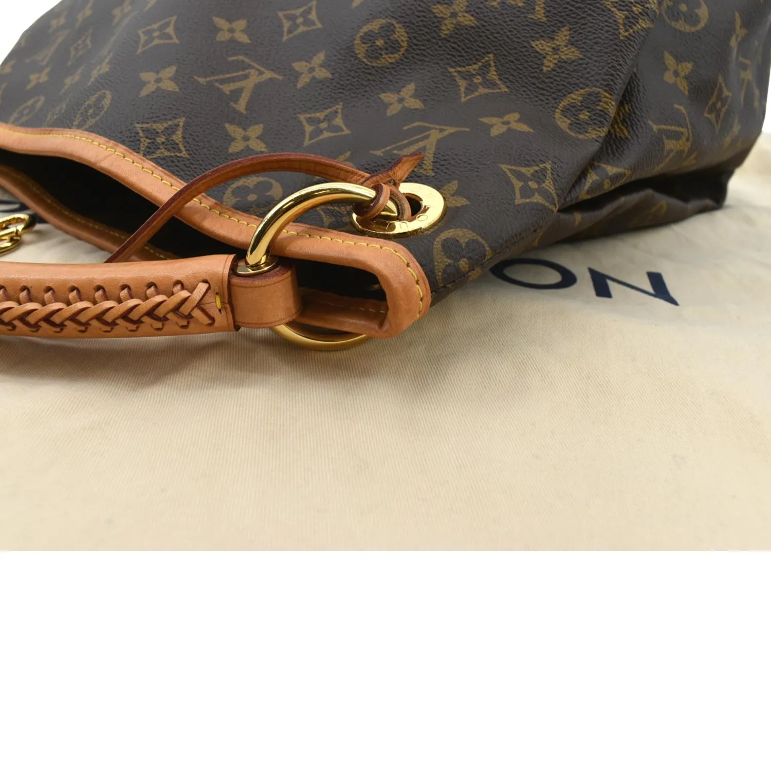 LOUIS VUITTON  Artsy MM Monogram Canvas Hobo Bag Brown