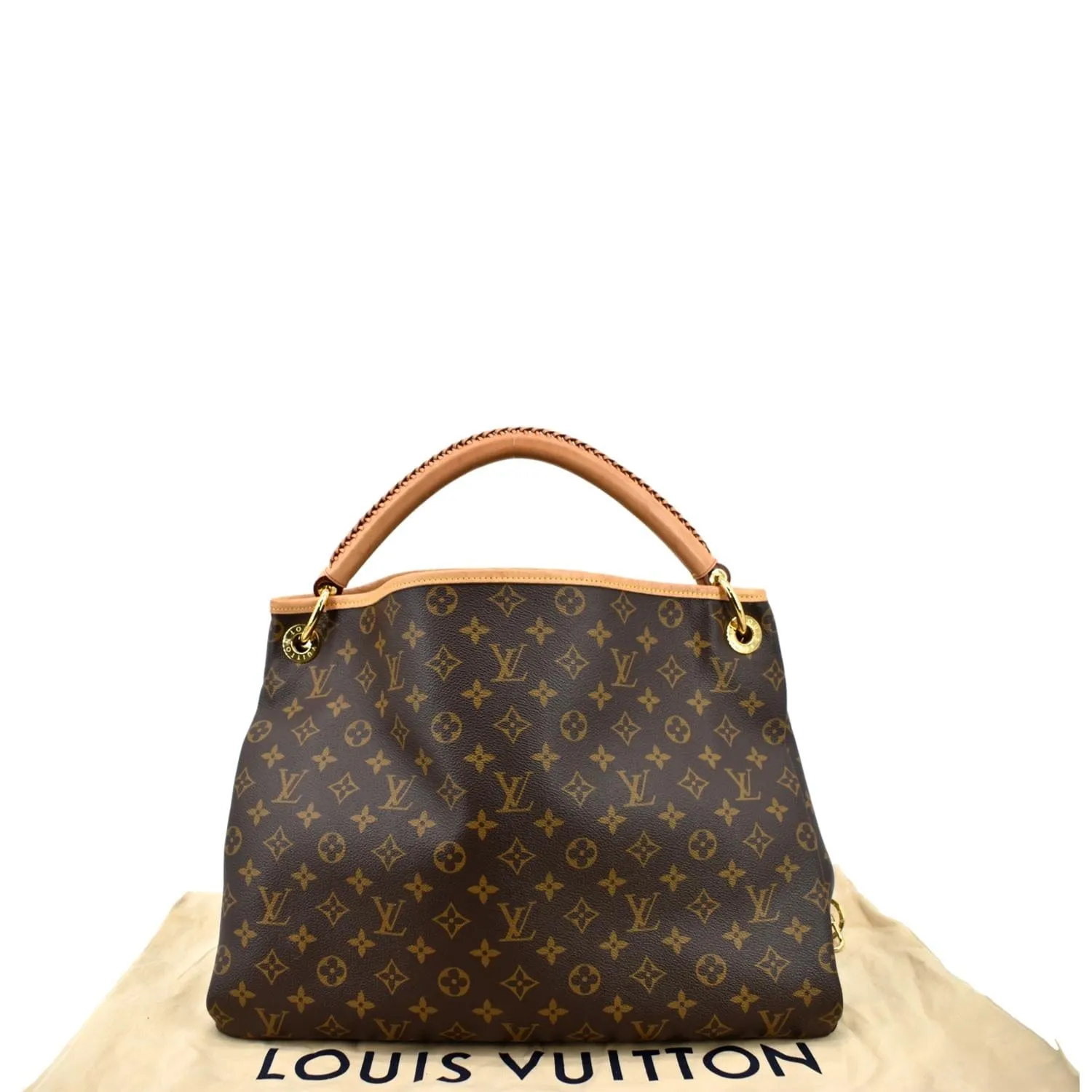 LOUIS VUITTON Artsy MM Monogram Canvas Hobo Bag Brown