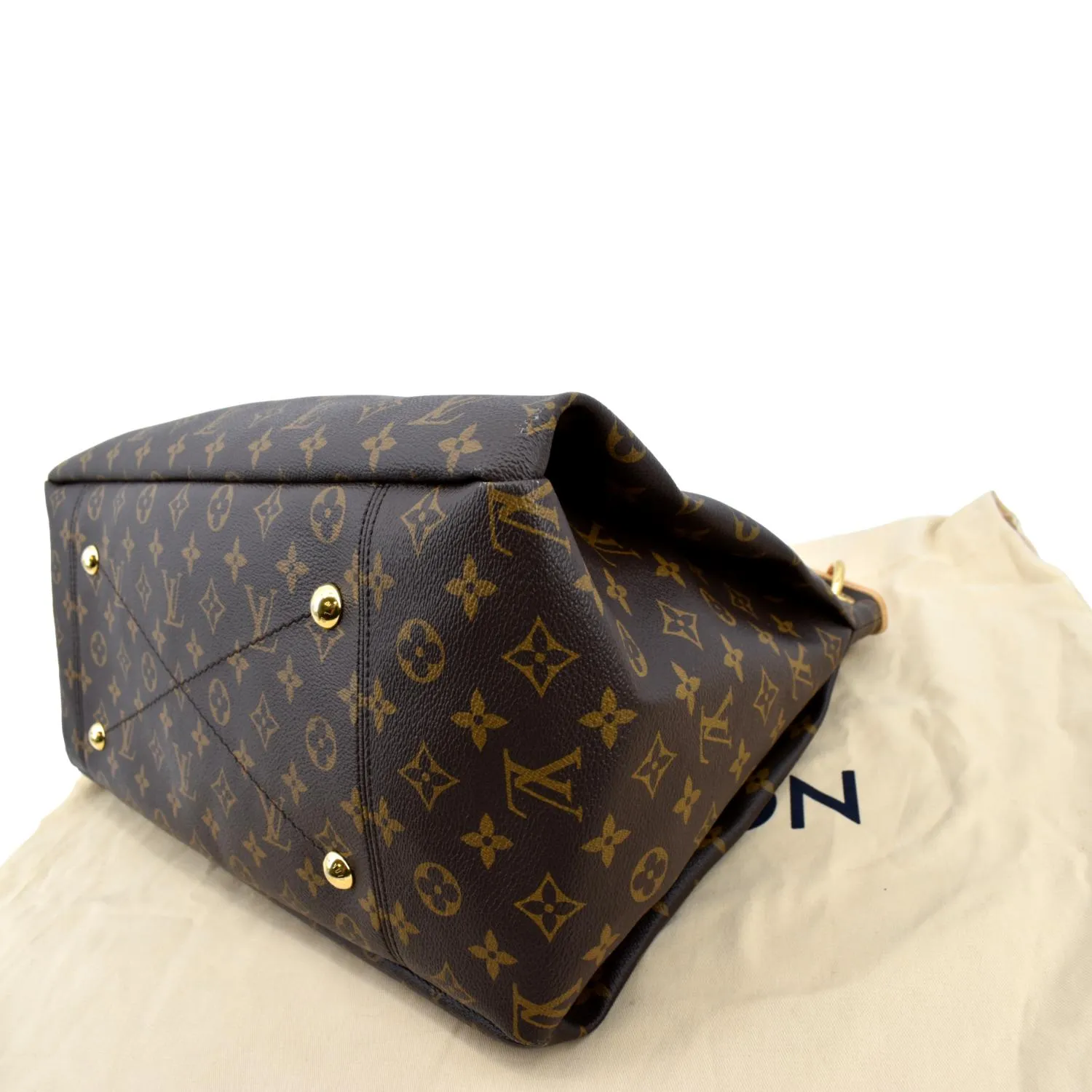 LOUIS VUITTON Artsy MM Monogram Canvas Hobo Bag Brown