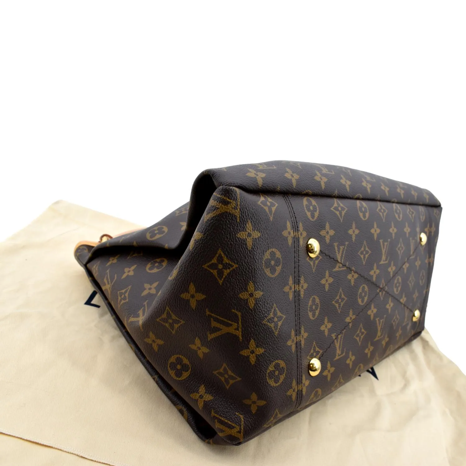 LOUIS VUITTON Artsy MM Monogram Canvas Hobo Bag Brown