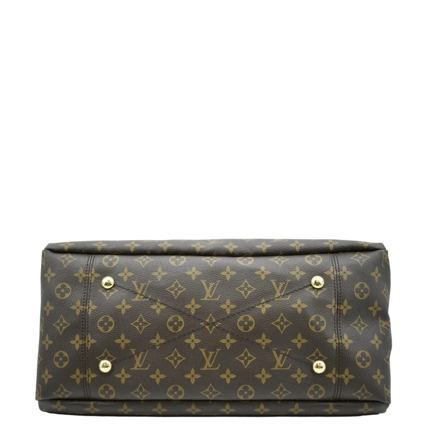 LOUIS VUITTON  Artsy MM Monogram Canvas Hobo Bag Brown