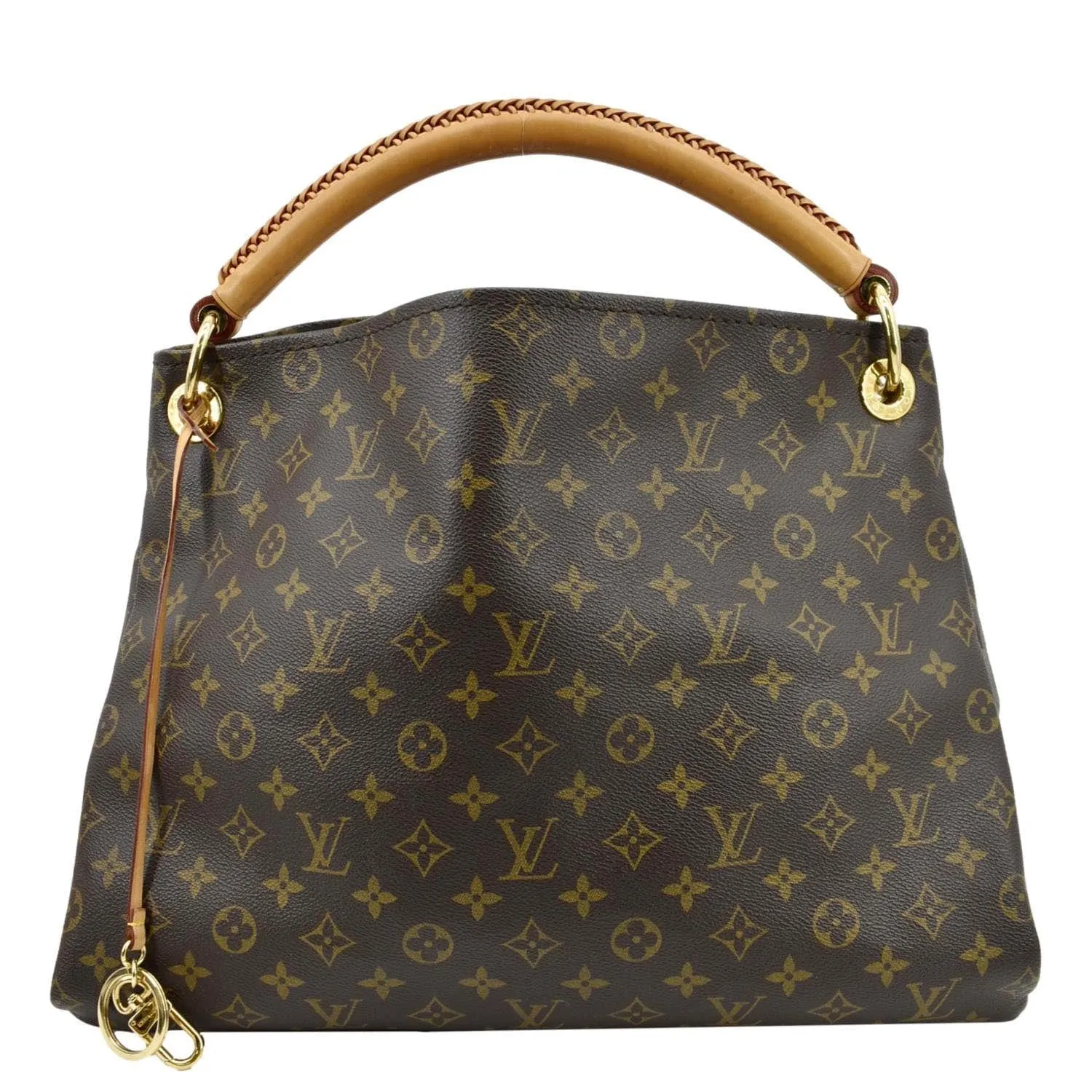 LOUIS VUITTON Artsy MM Monogram Canvas Hobo Bag Brown