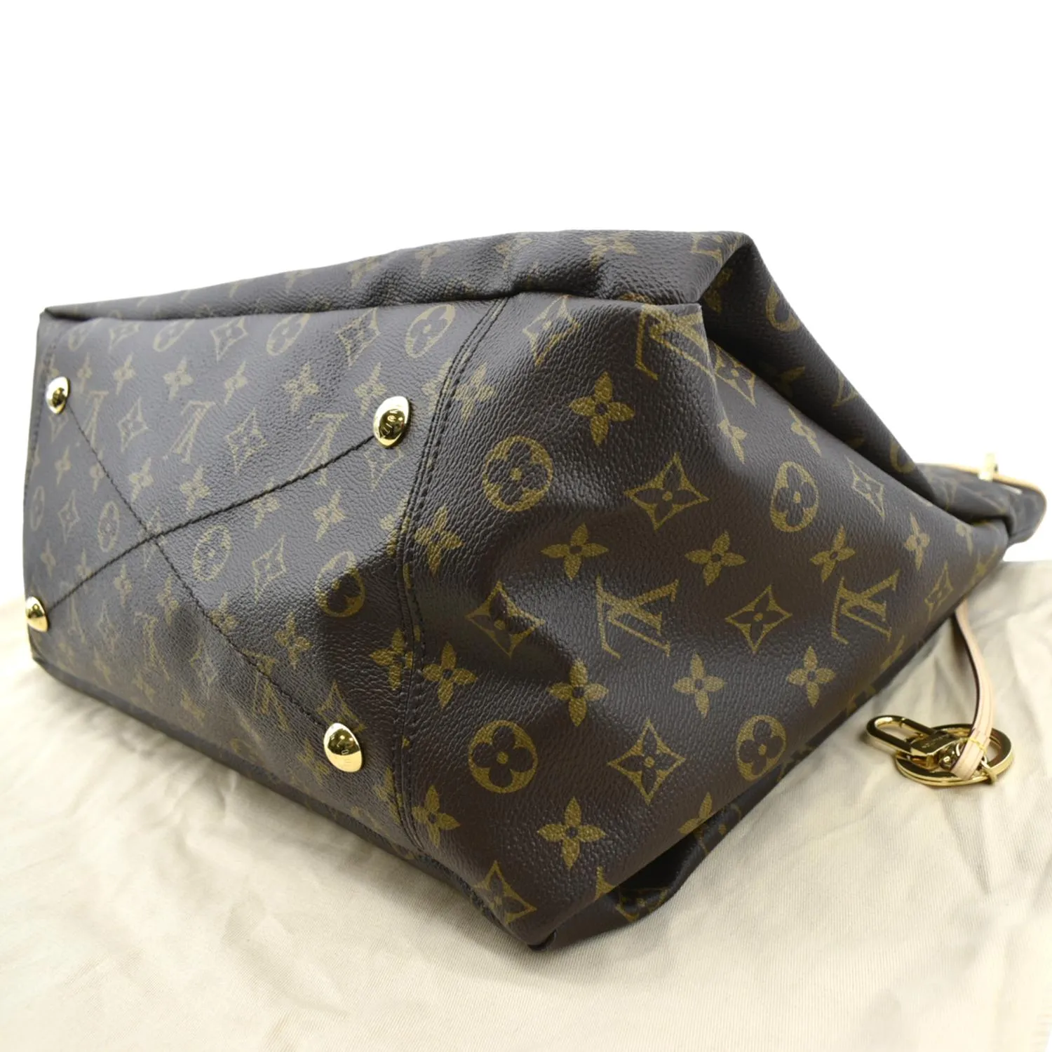 LOUIS VUITTON Artsy MM NM Monogram Canvas Hobo Bag Brown