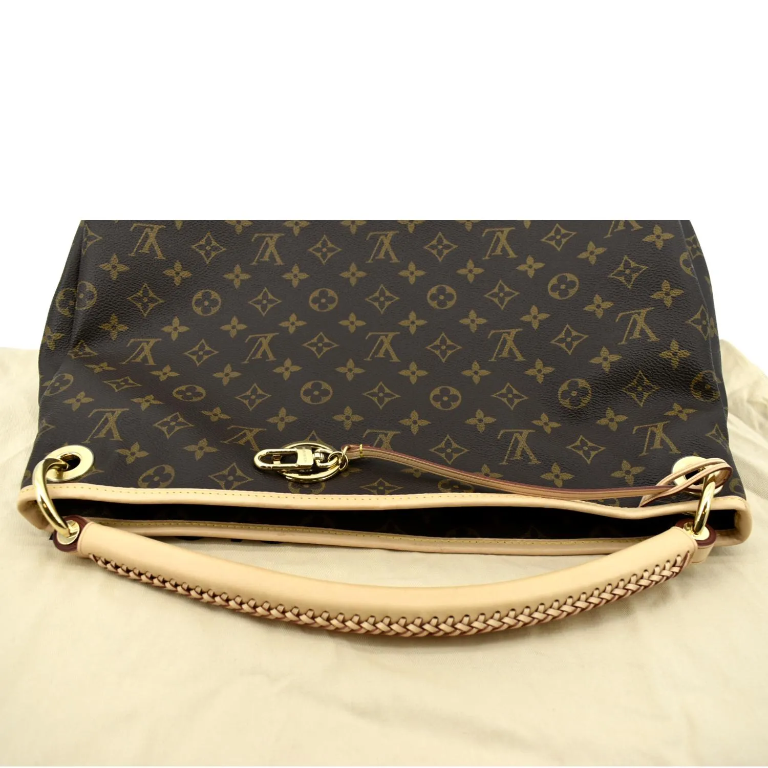 LOUIS VUITTON Artsy MM NM Monogram Canvas Hobo Bag Brown