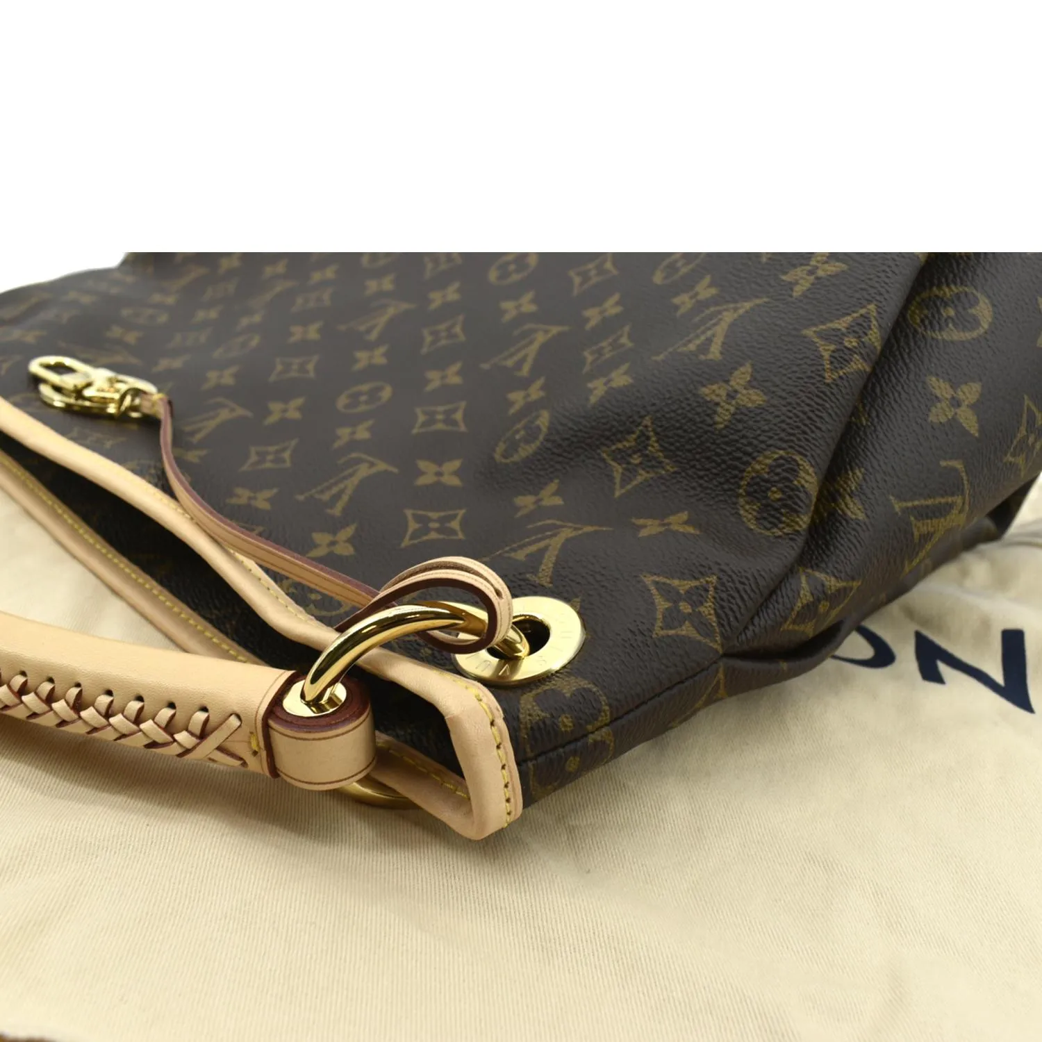 LOUIS VUITTON Artsy MM NM Monogram Canvas Hobo Bag Brown