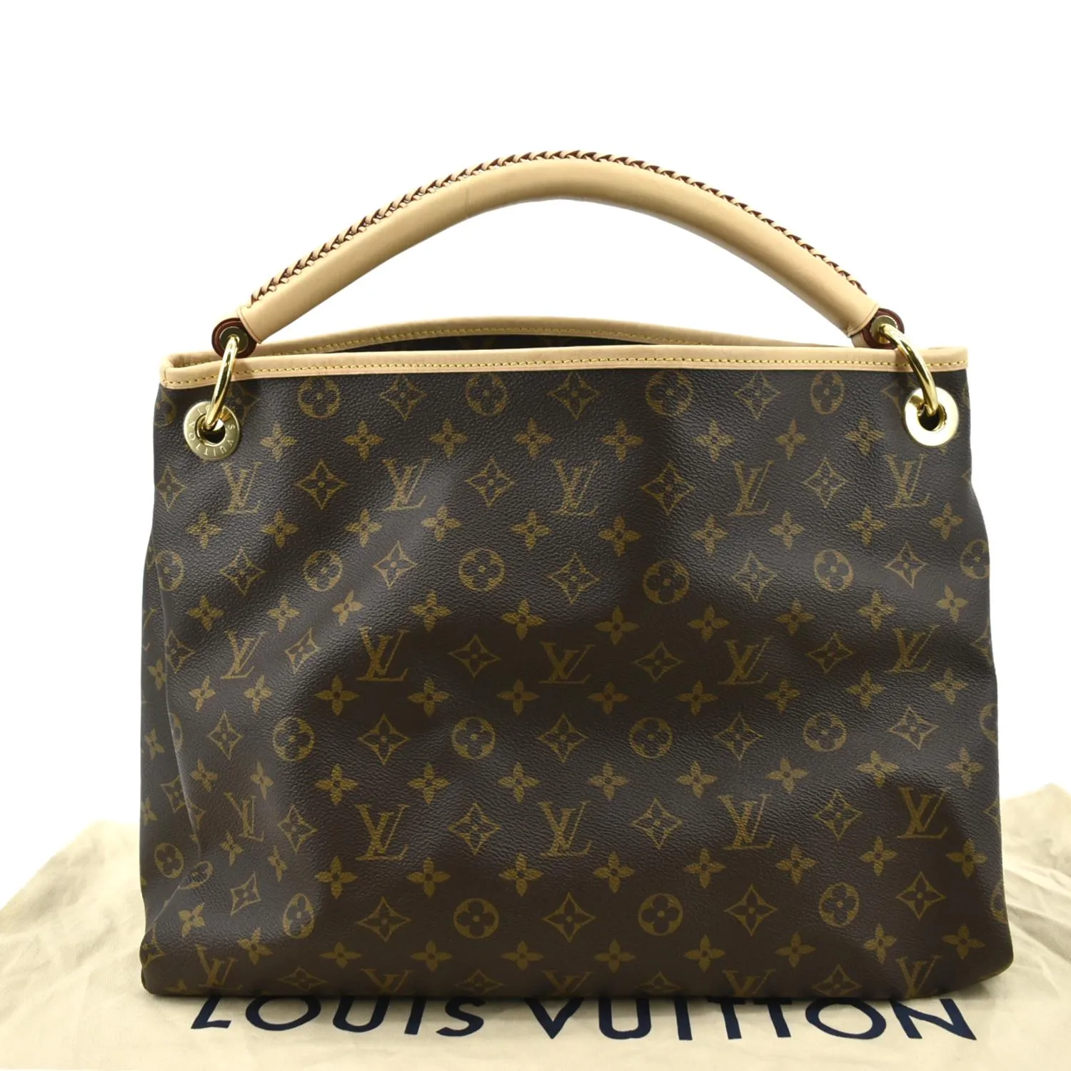 LOUIS VUITTON Artsy MM NM Monogram Canvas Hobo Bag Brown