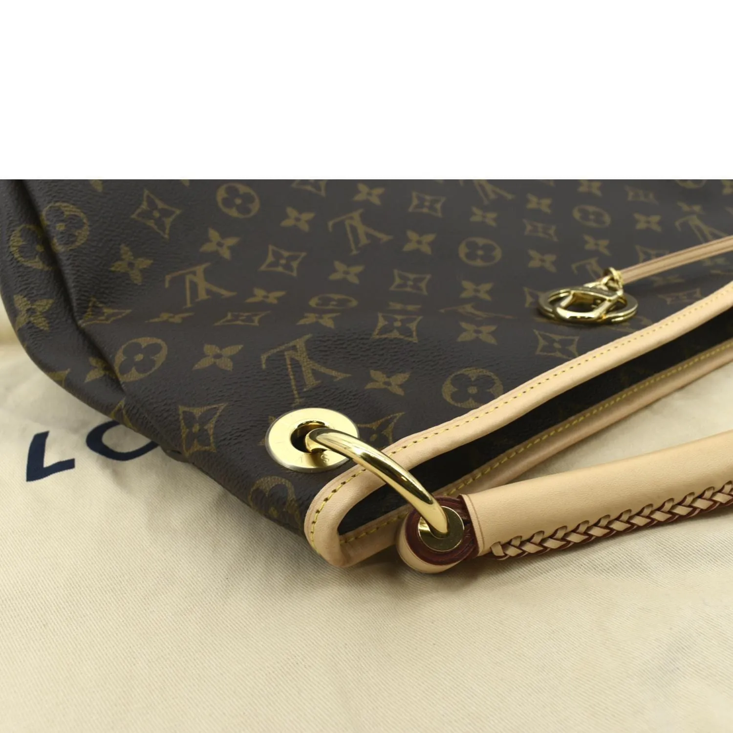 LOUIS VUITTON Artsy MM NM Monogram Canvas Hobo Bag Brown