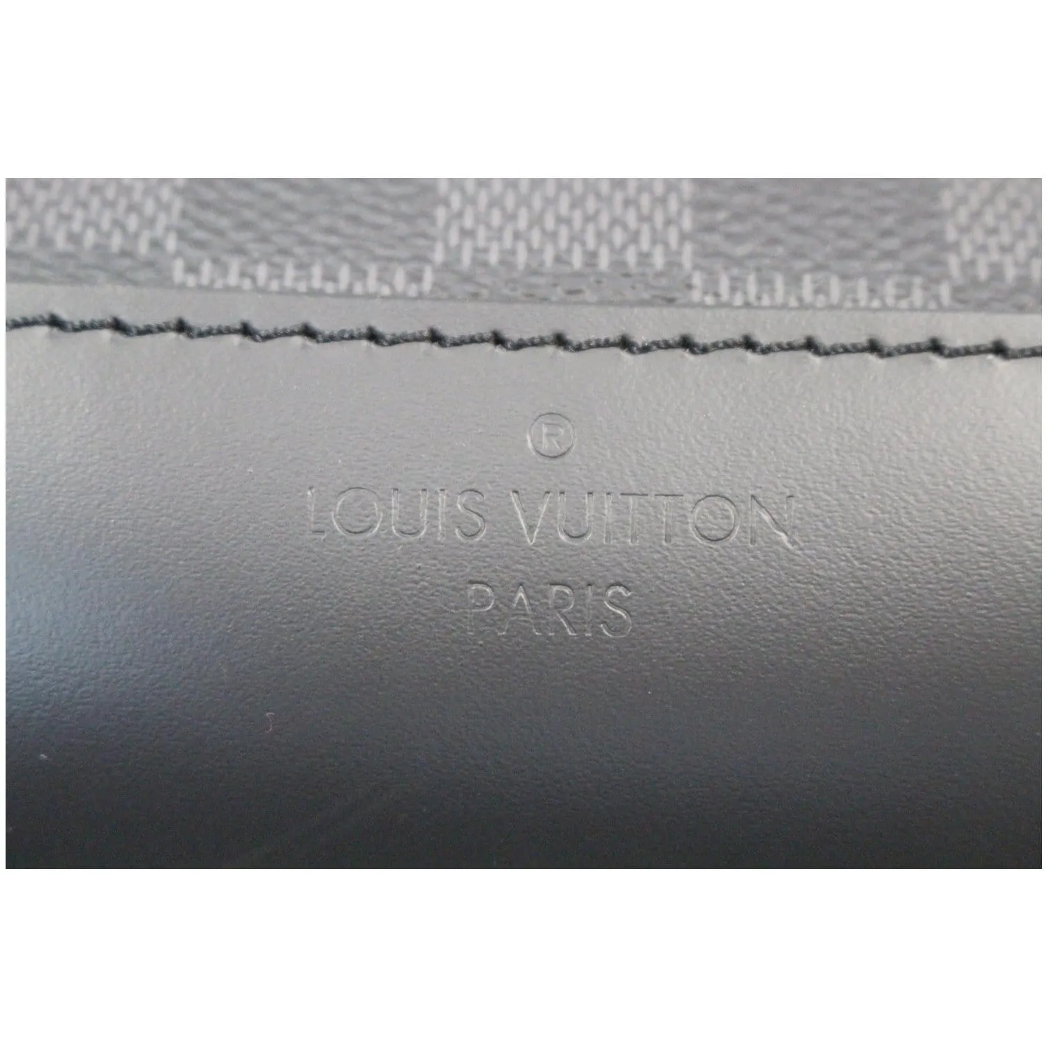LOUIS VUITTON Avenue Sling Damier Graphite Crossbody Bag Black