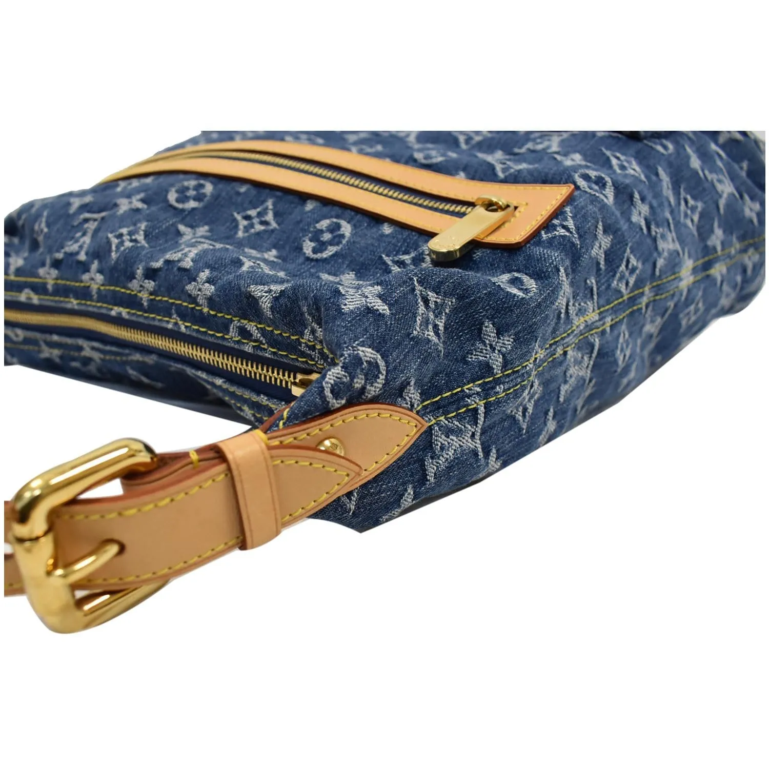 LOUIS VUITTON Baggy GM Monogram Denim Hobo Bag Blue