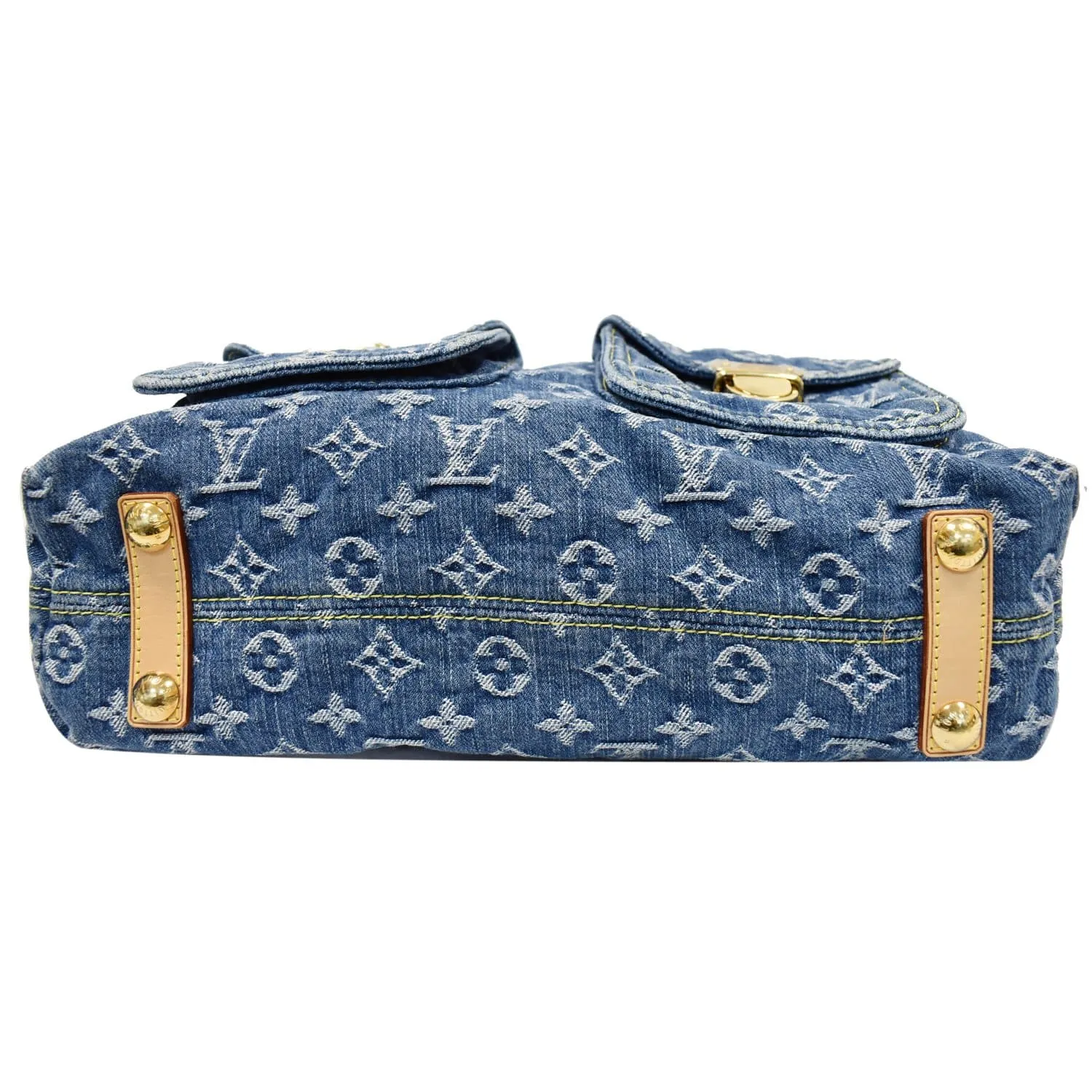 LOUIS VUITTON Baggy GM Monogram Denim Hobo Bag Blue