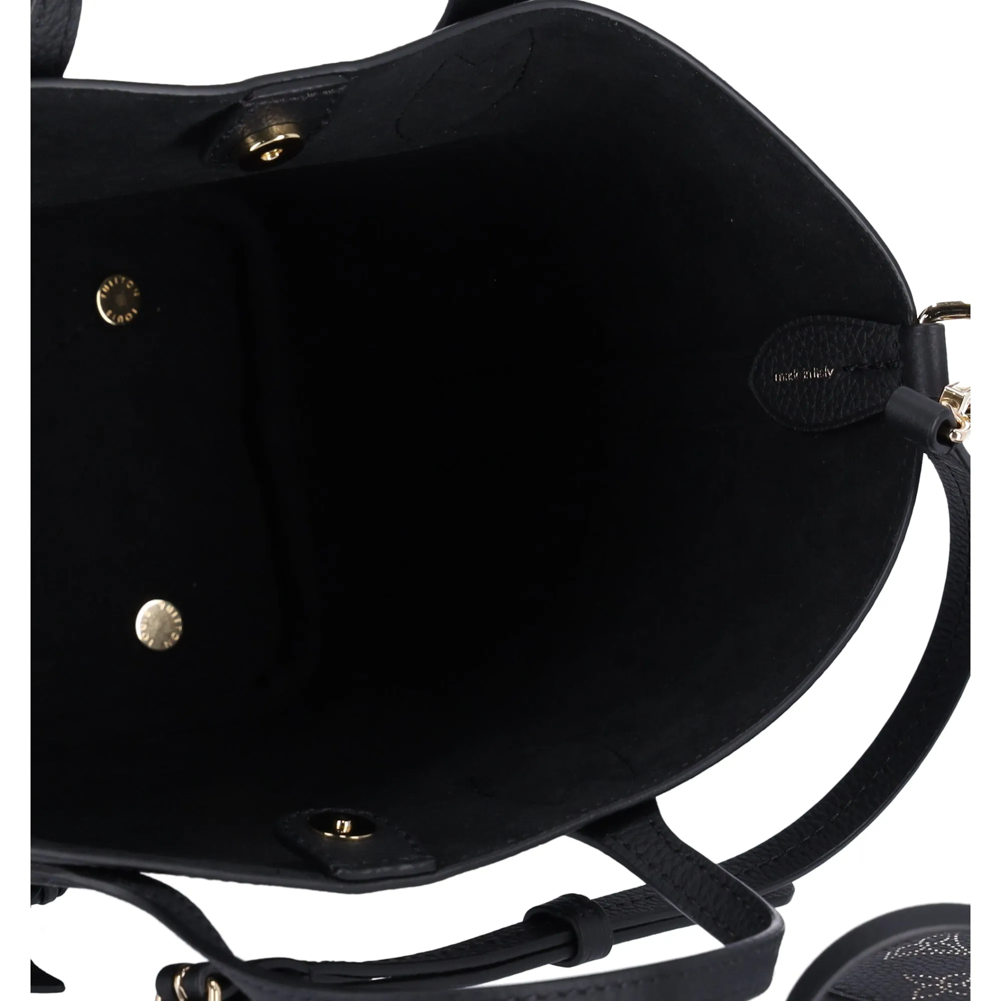 Louis Vuitton Blossom PM Monogram Mahina Noir M23393 Black Gold Small Tote