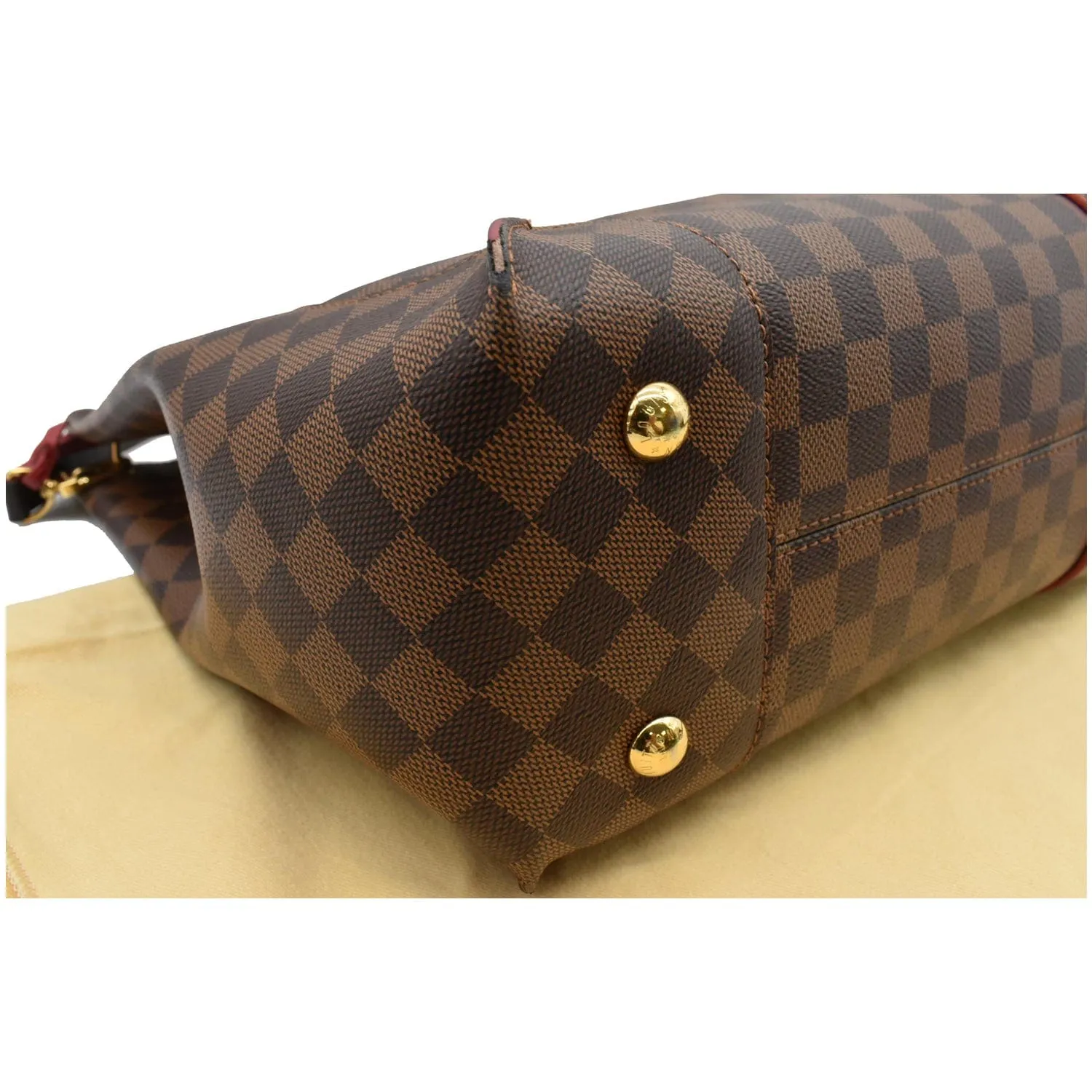 LOUIS VUITTON Caissa Damier Ebene Hobo Bag Brown