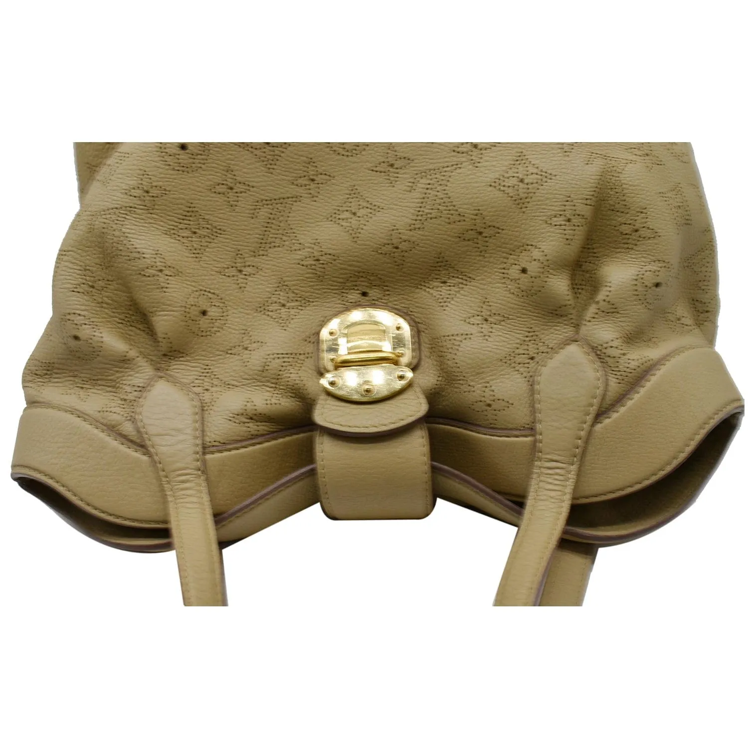 LOUIS VUITTON Cirrus PM Mahina Leather Hobo Bag Beige - 20% OFF