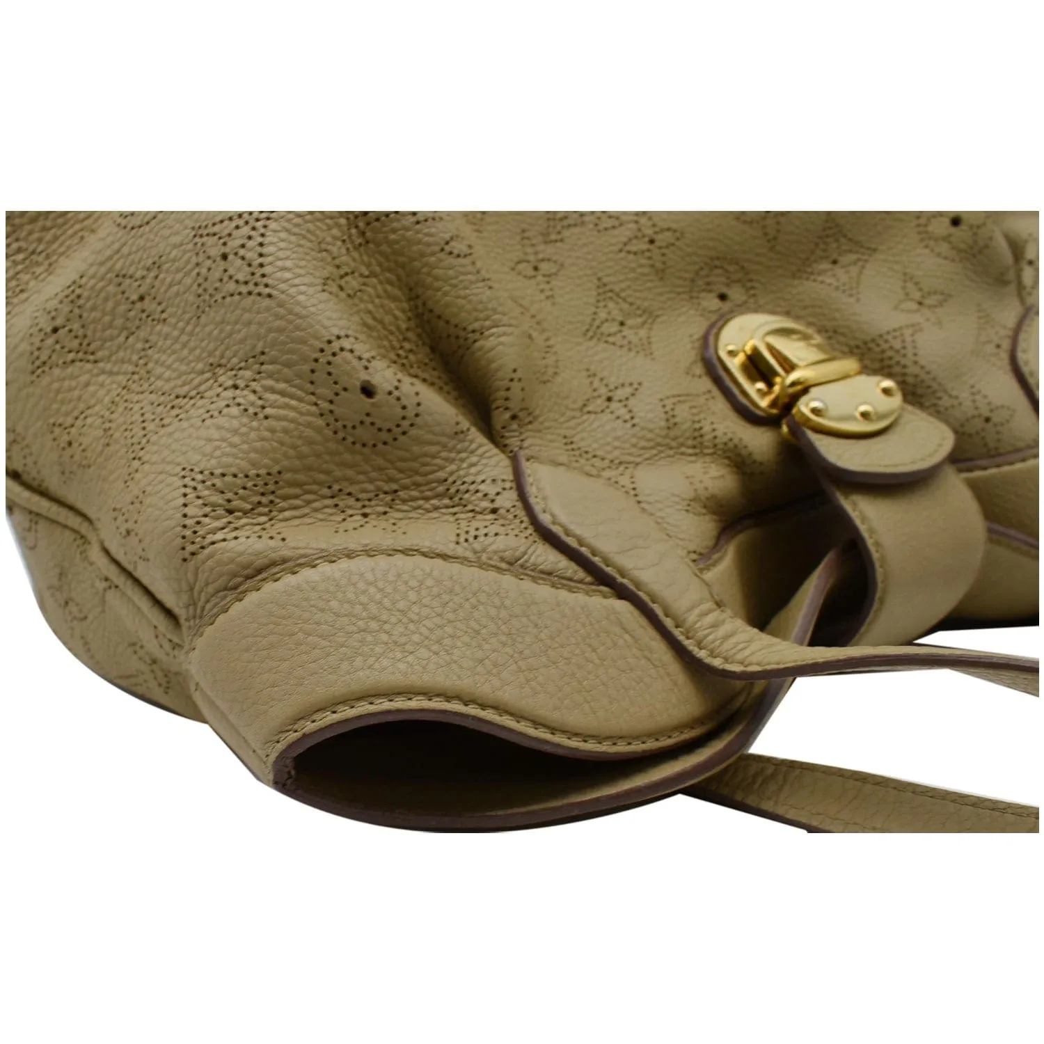 LOUIS VUITTON Cirrus PM Mahina Leather Hobo Bag Beige - 20% OFF