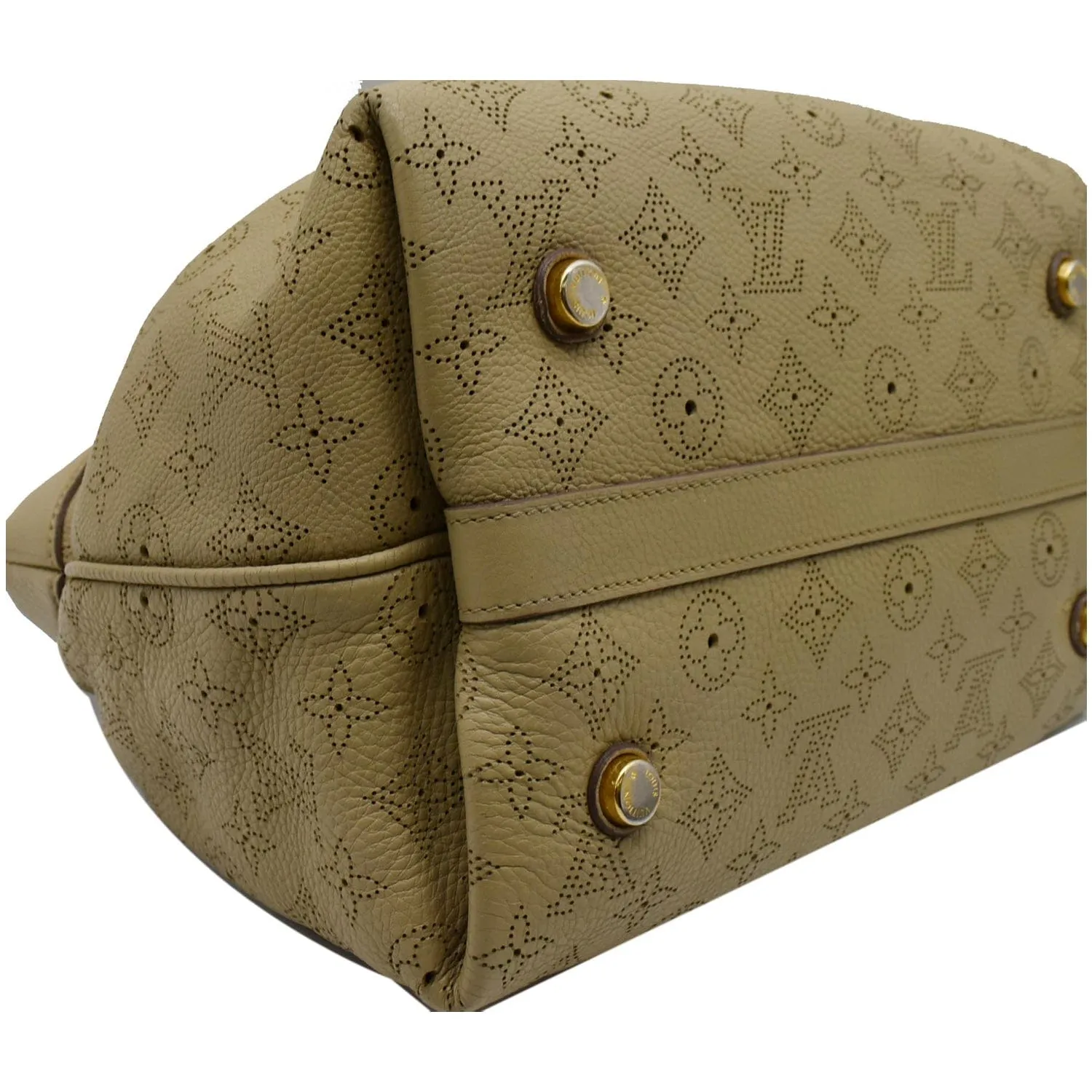 LOUIS VUITTON Cirrus PM Mahina Leather Hobo Bag Beige - 20% OFF