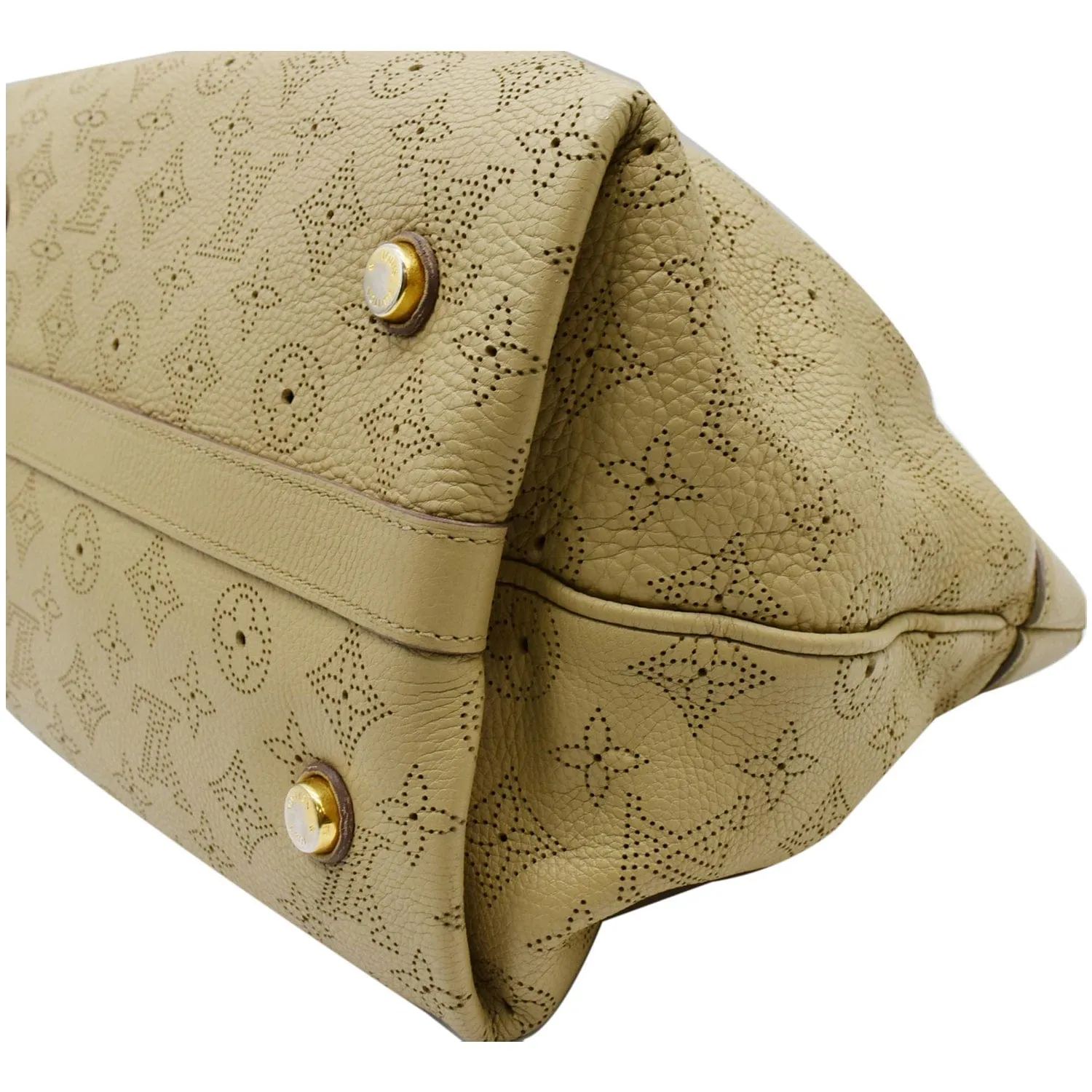 LOUIS VUITTON Cirrus PM Mahina Leather Hobo Bag Beige - 20% OFF