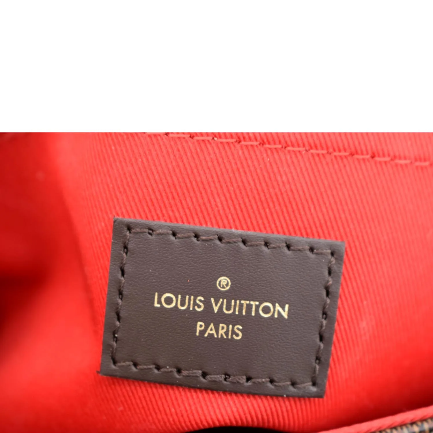 LOUIS VUITTON Croisette Damier Ebene Crossbody Bag Brown