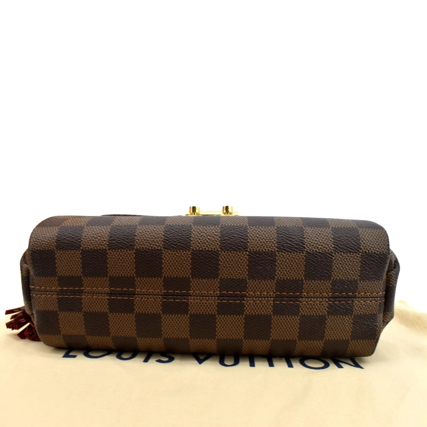 LOUIS VUITTON Croisette Damier Ebene Crossbody Bag Brown