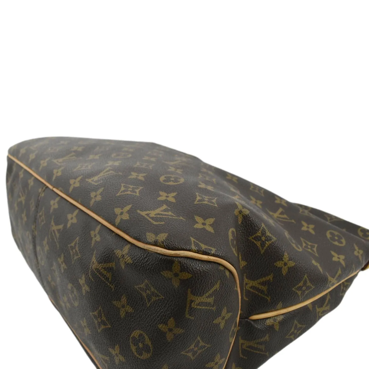 LOUIS VUITTON Delightful MM Monogram Canvas Hobo Bag Brown