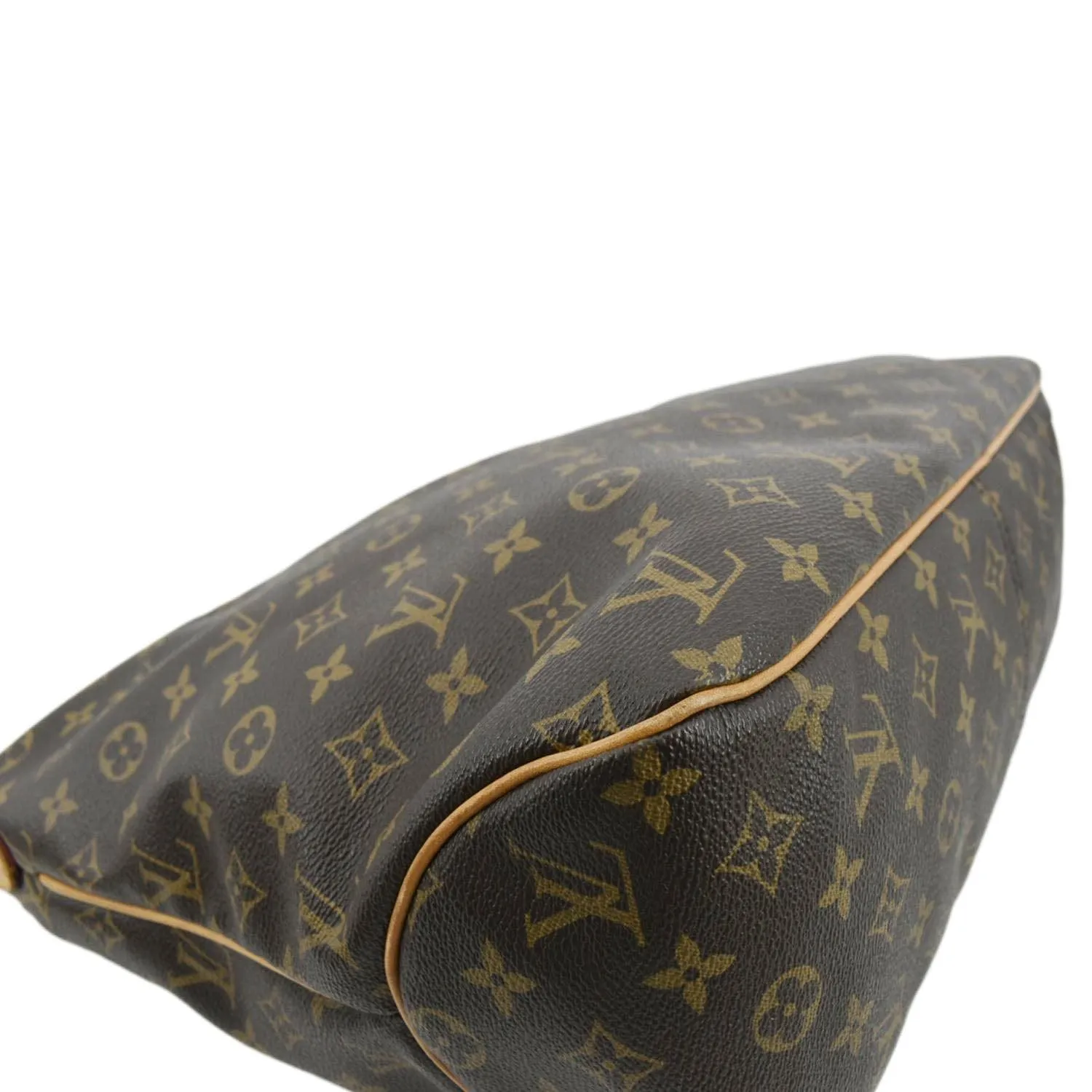 LOUIS VUITTON Delightful MM Monogram Canvas Hobo Bag Brown