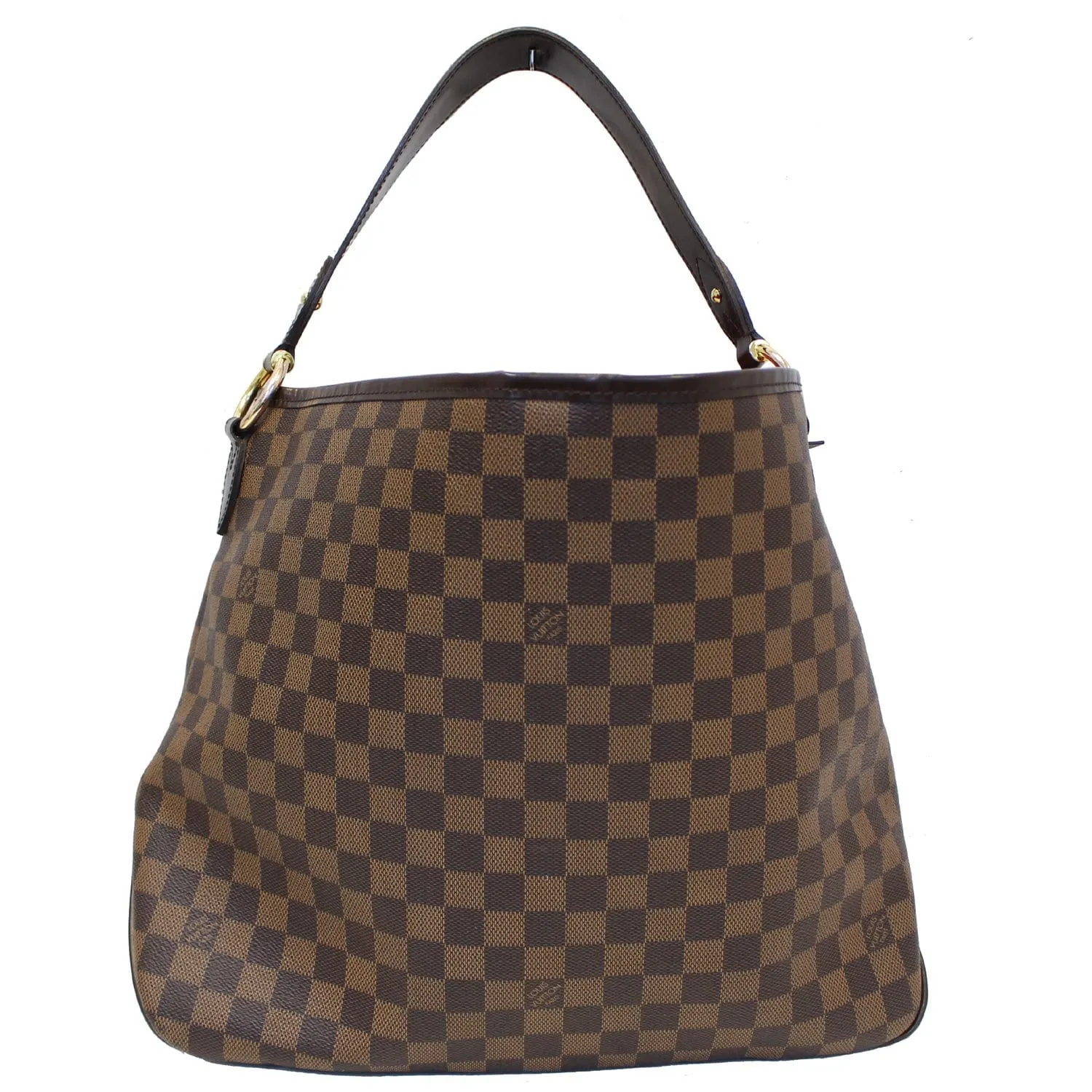 LOUIS VUITTON Delightful MM NM Damier Ebene Hobo Shoulder Bag Brown