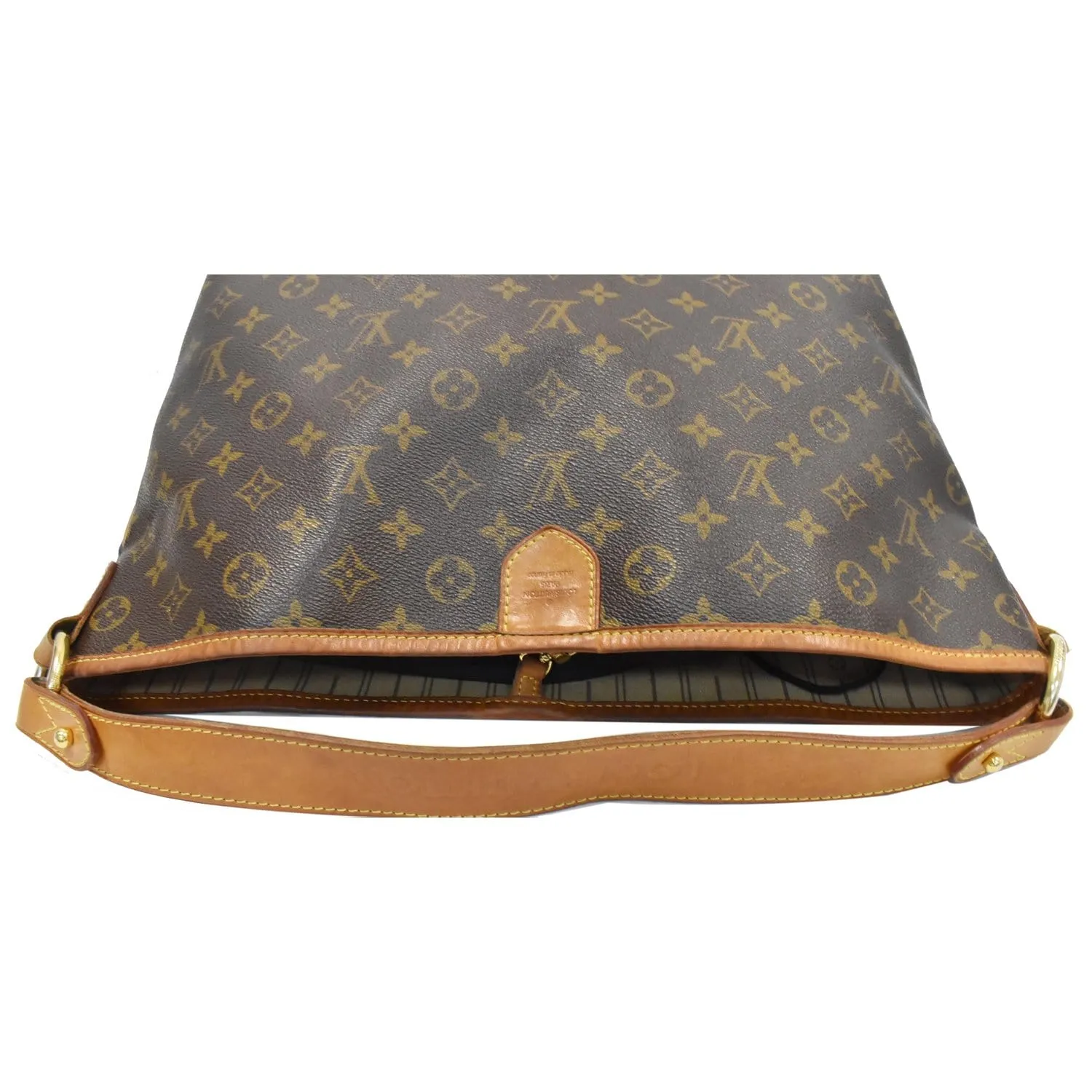 LOUIS VUITTON Delightful PM Monogram Canvas Hobo Bag Brown