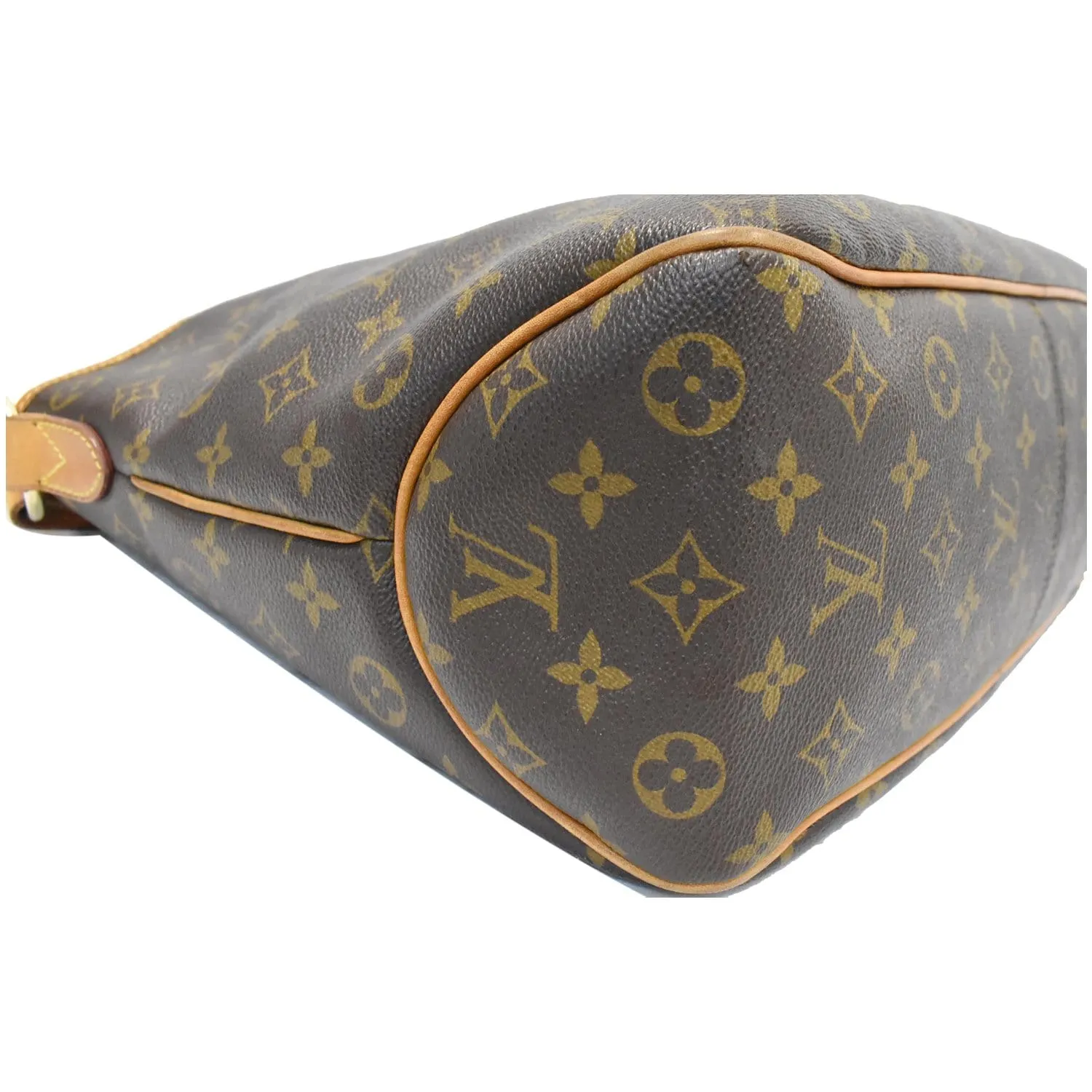 LOUIS VUITTON Delightful PM Monogram Canvas Hobo Bag Brown