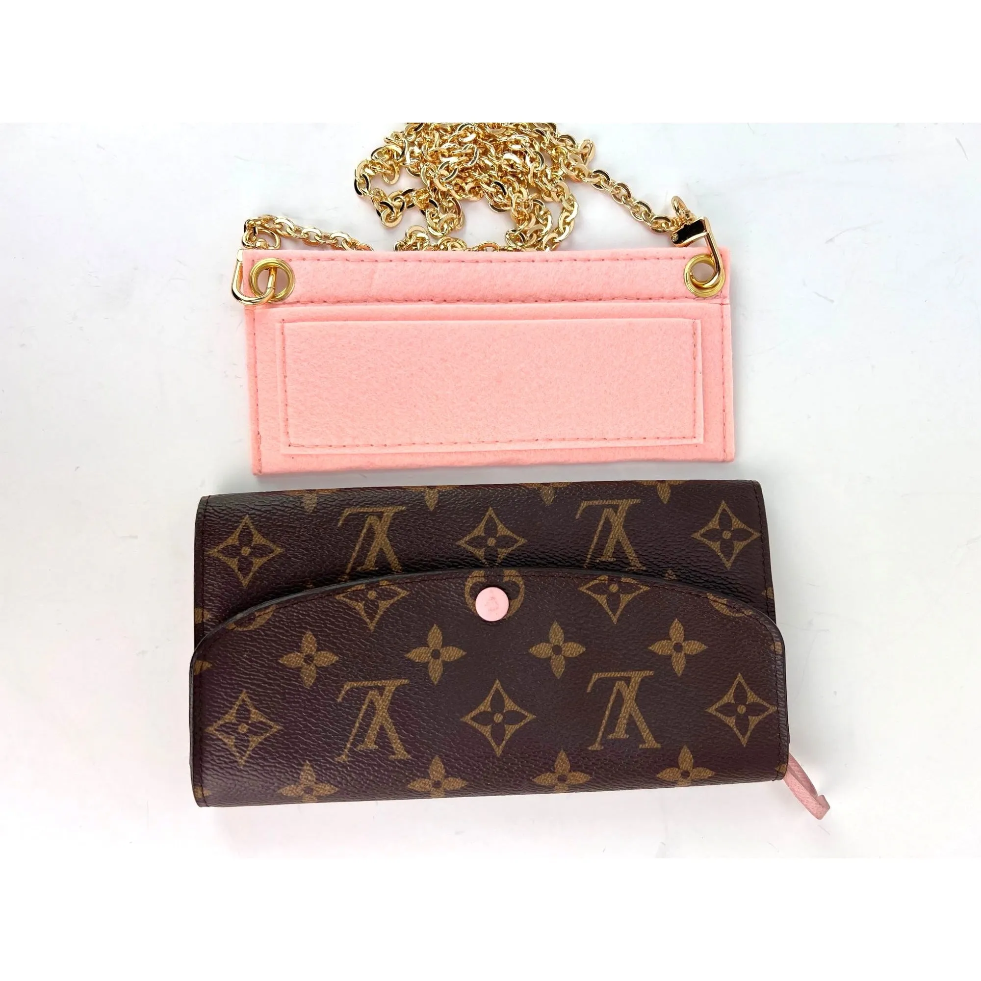 Louis Vuitton Emilie Monogram Rose Ballerine Wallet Clutch