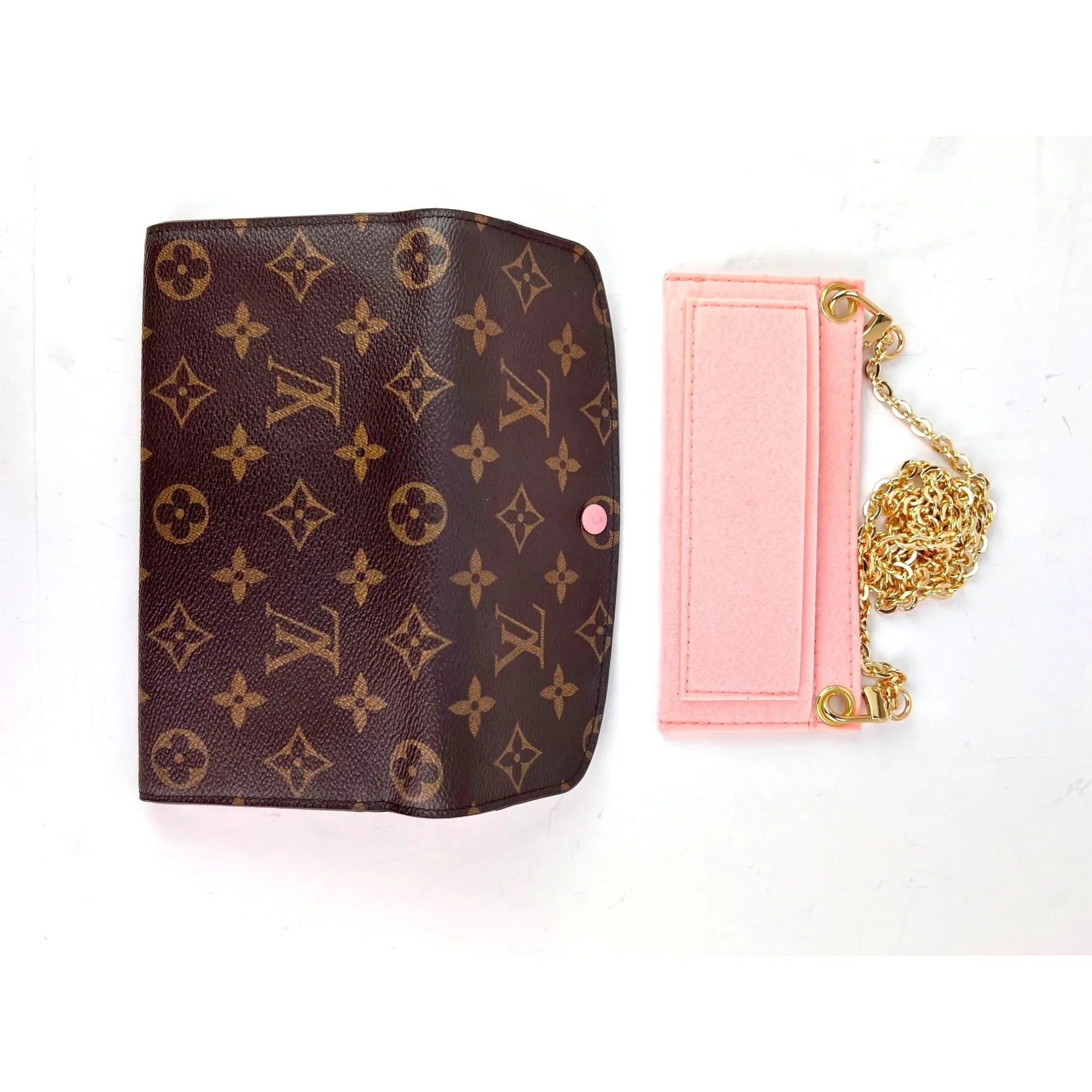 Louis Vuitton Emilie Monogram Rose Ballerine Wallet Clutch