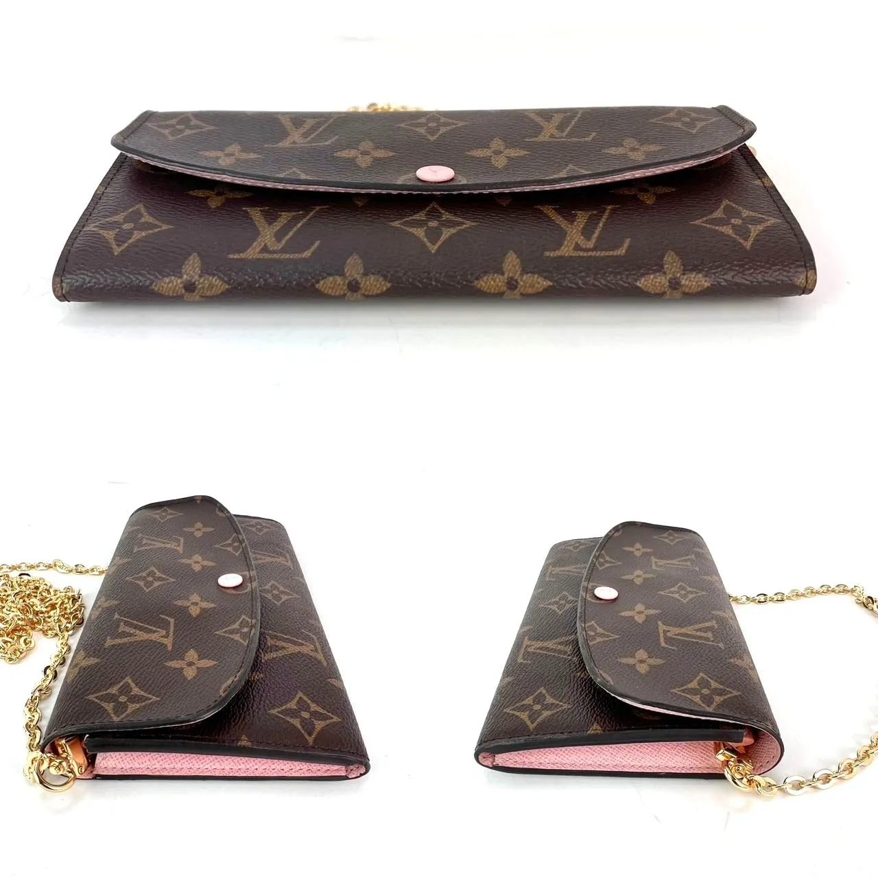 Louis Vuitton Emilie Monogram Rose Ballerine Wallet Clutch