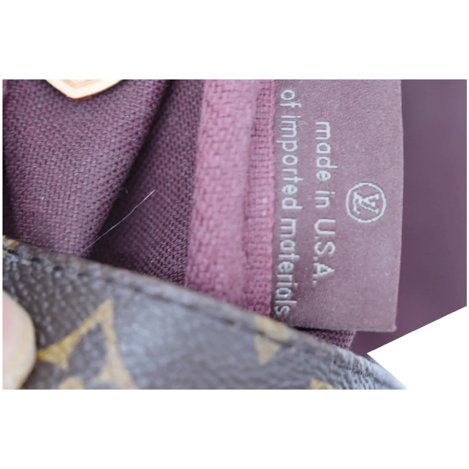 LOUIS VUITTON Favorite MM Monogram Canvas Crossbody Bag Brown