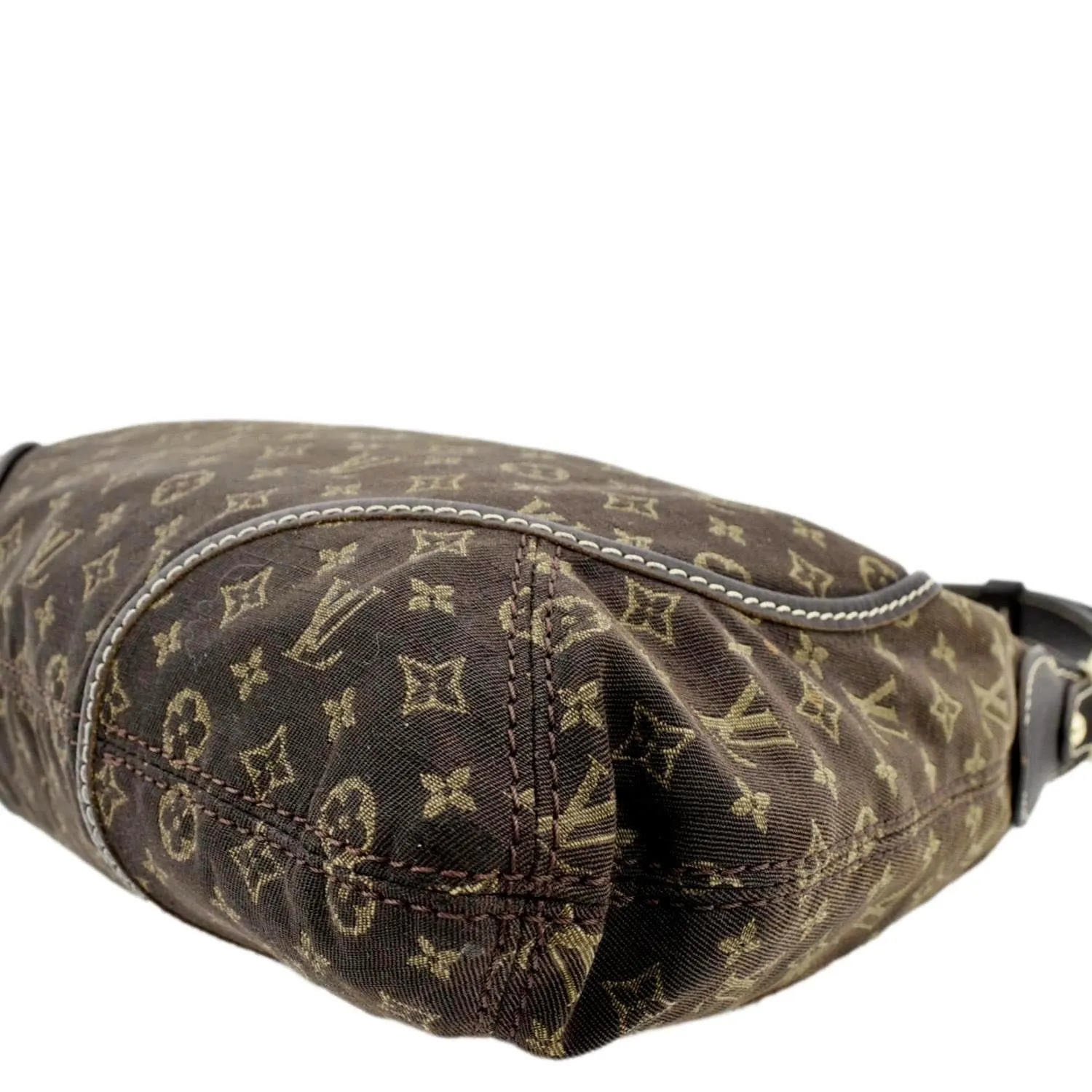 LOUIS VUITTON Manon PM Mini Lin Monogram Hobo Bag Brown