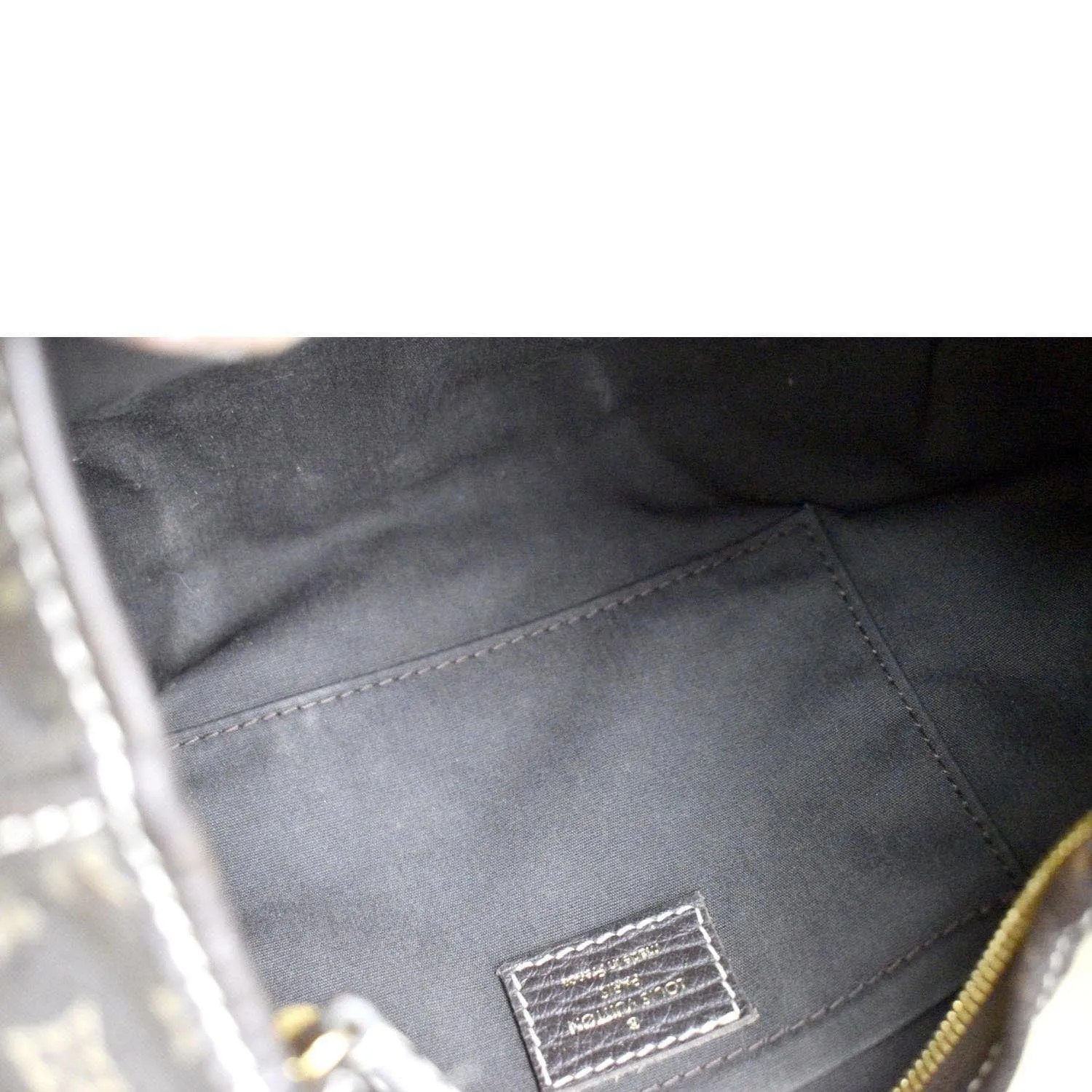 LOUIS VUITTON Manon PM Mini Lin Monogram Hobo Bag Brown