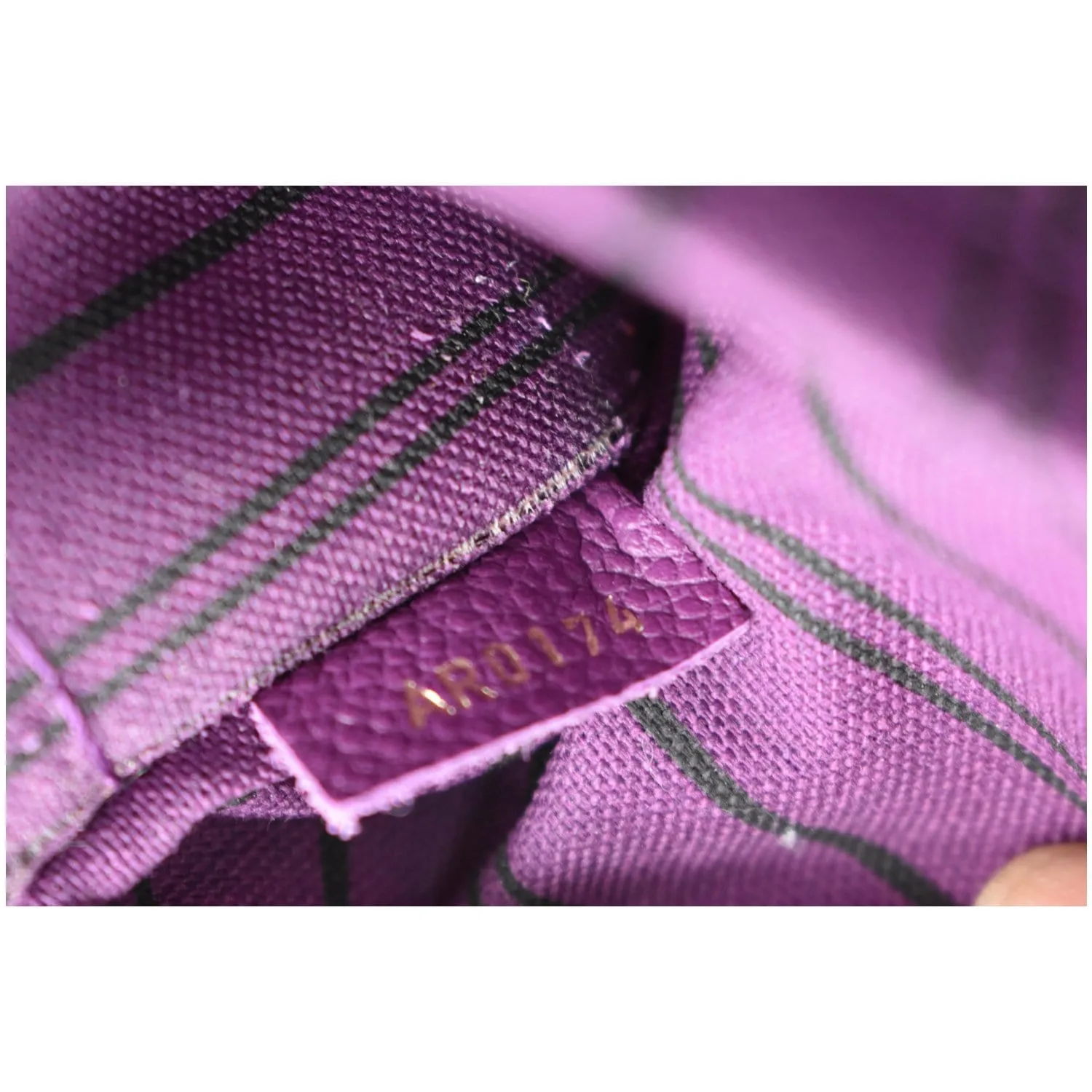 LOUIS VUITTON Marais MM Empreinte Monogram Hobo Bag Amethyste