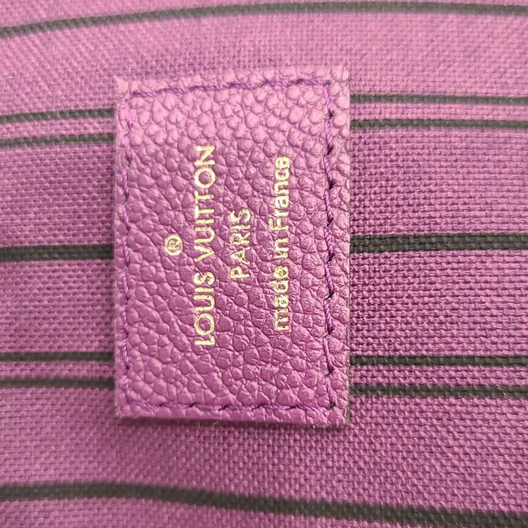 LOUIS VUITTON Marais MM Empreinte Monogram Hobo Bag Amethyste
