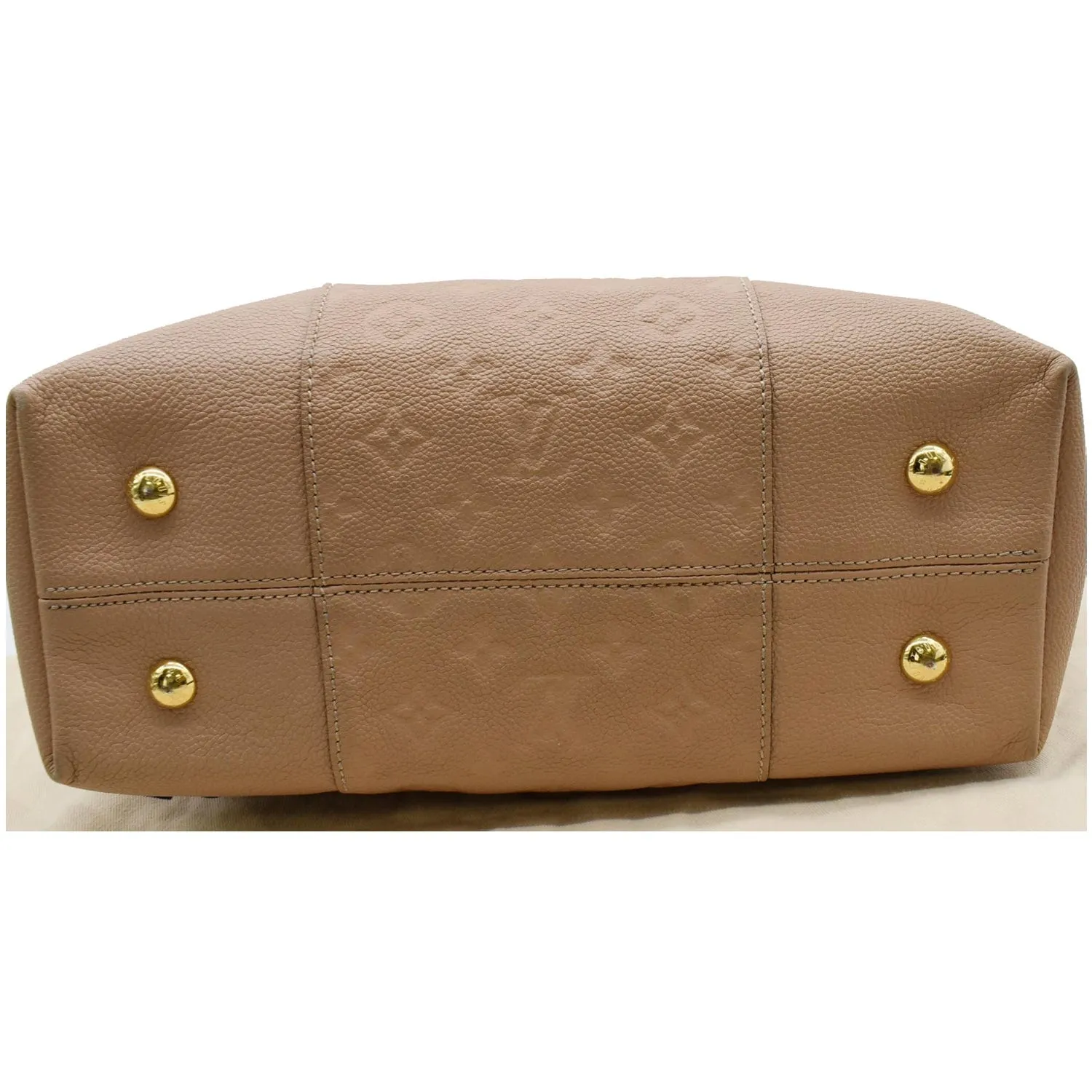 LOUIS VUITTON Melie Empreinte Leather Hobo Bag Beige