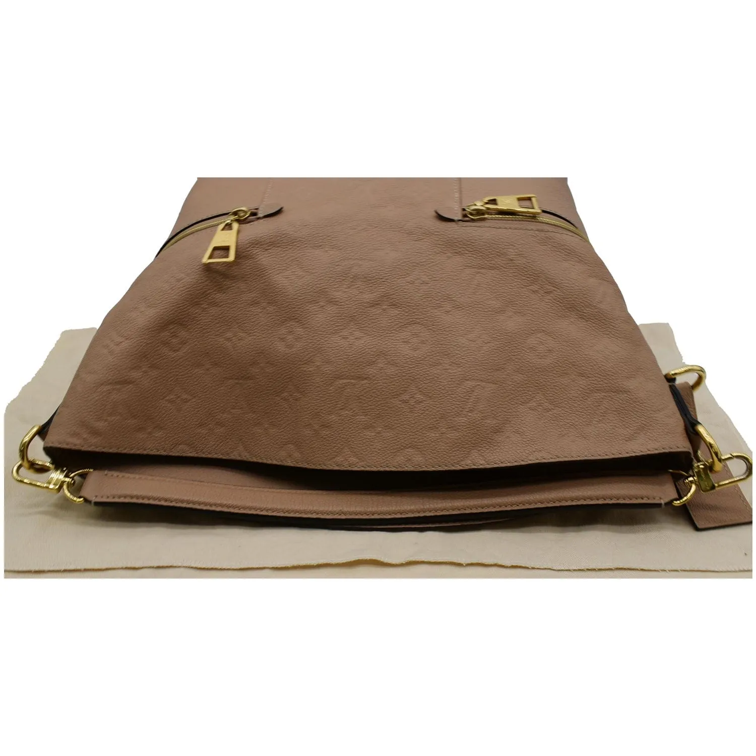 LOUIS VUITTON Melie Empreinte Leather Hobo Bag Beige