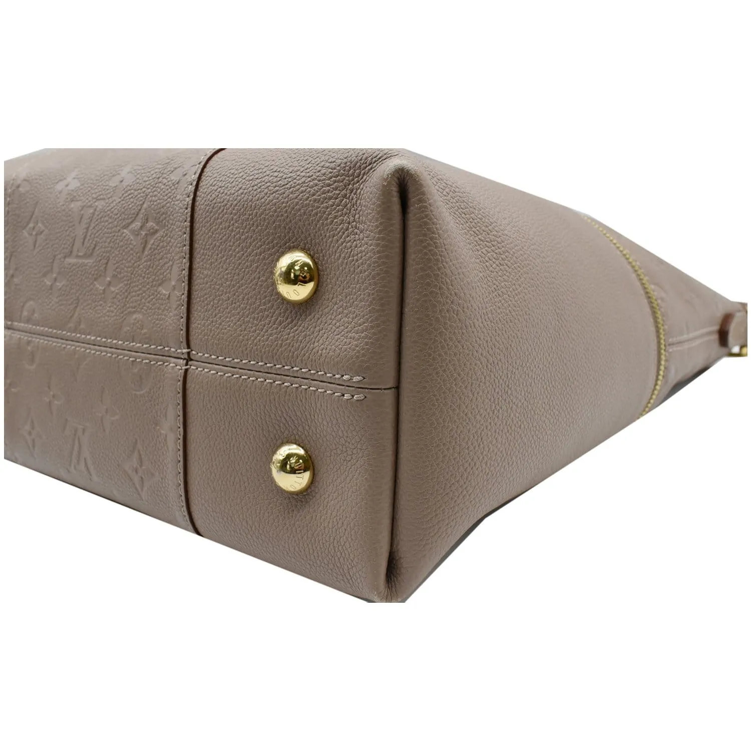LOUIS VUITTON Melie Empreinte Leather Hobo Bag Taupe Glace