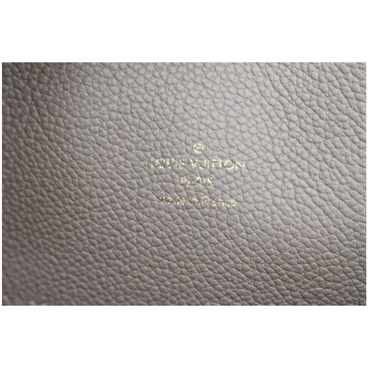 LOUIS VUITTON Melie Empreinte Leather Hobo Bag Taupe Glace